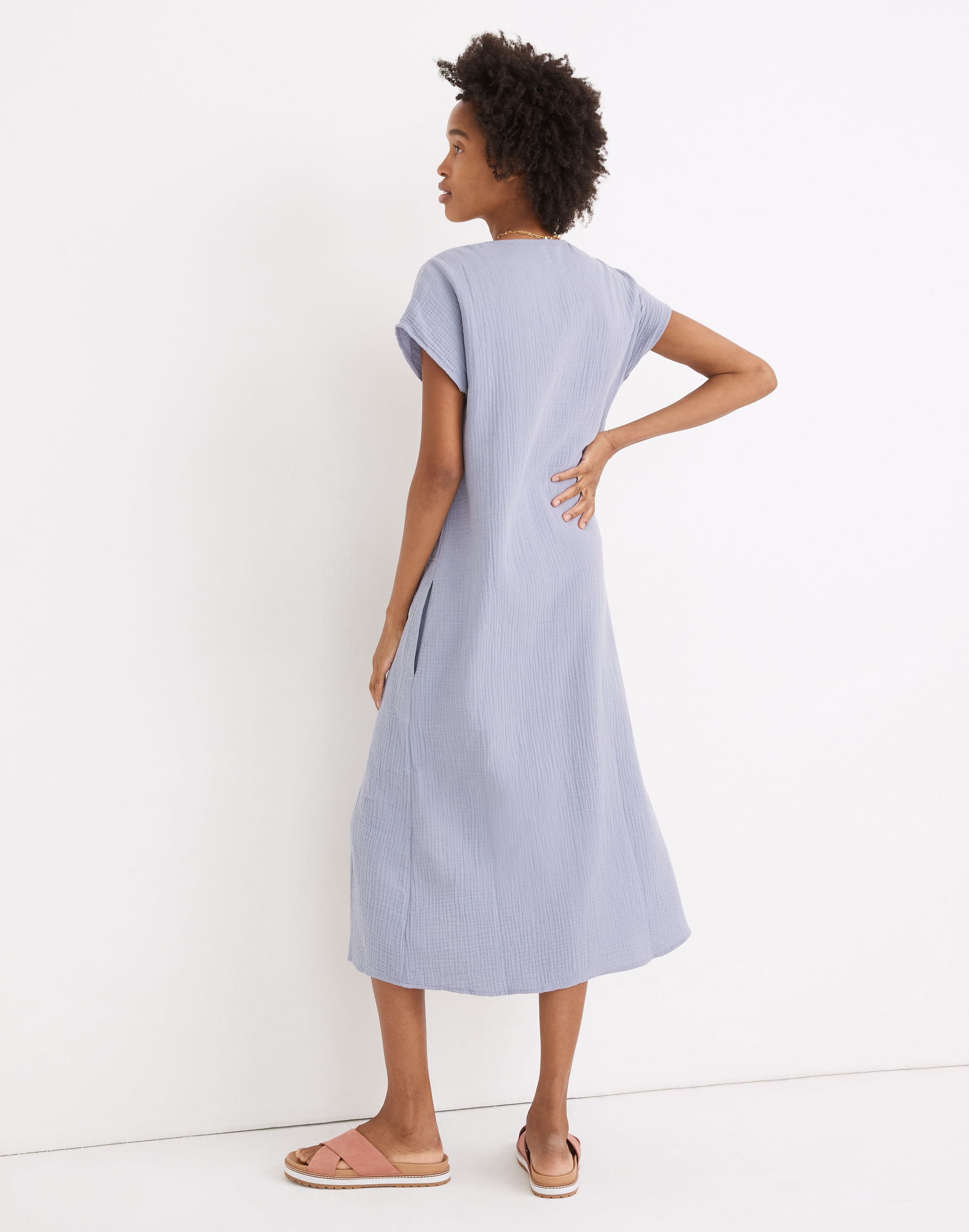 Petite Lightspun Easy Midi Dress