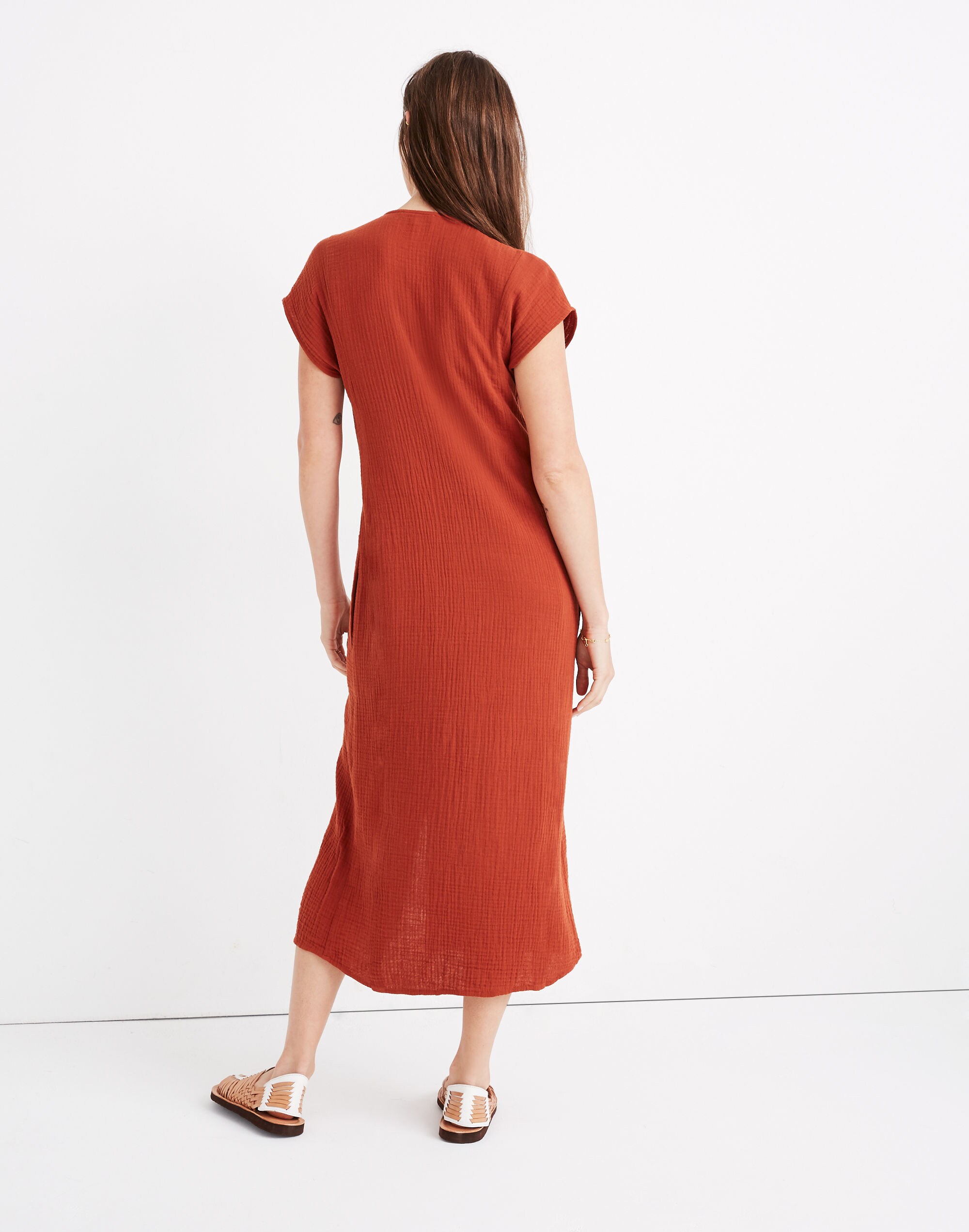 Petite Lightspun Easy Midi Dress
