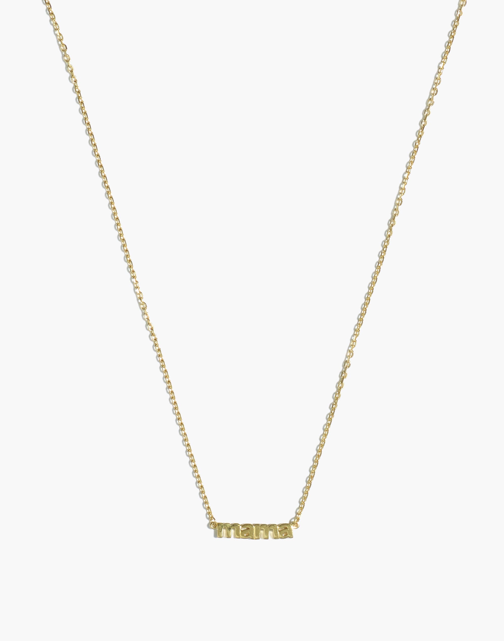 Delicate Collection Demi-Fine 14k Plated Mama Necklace