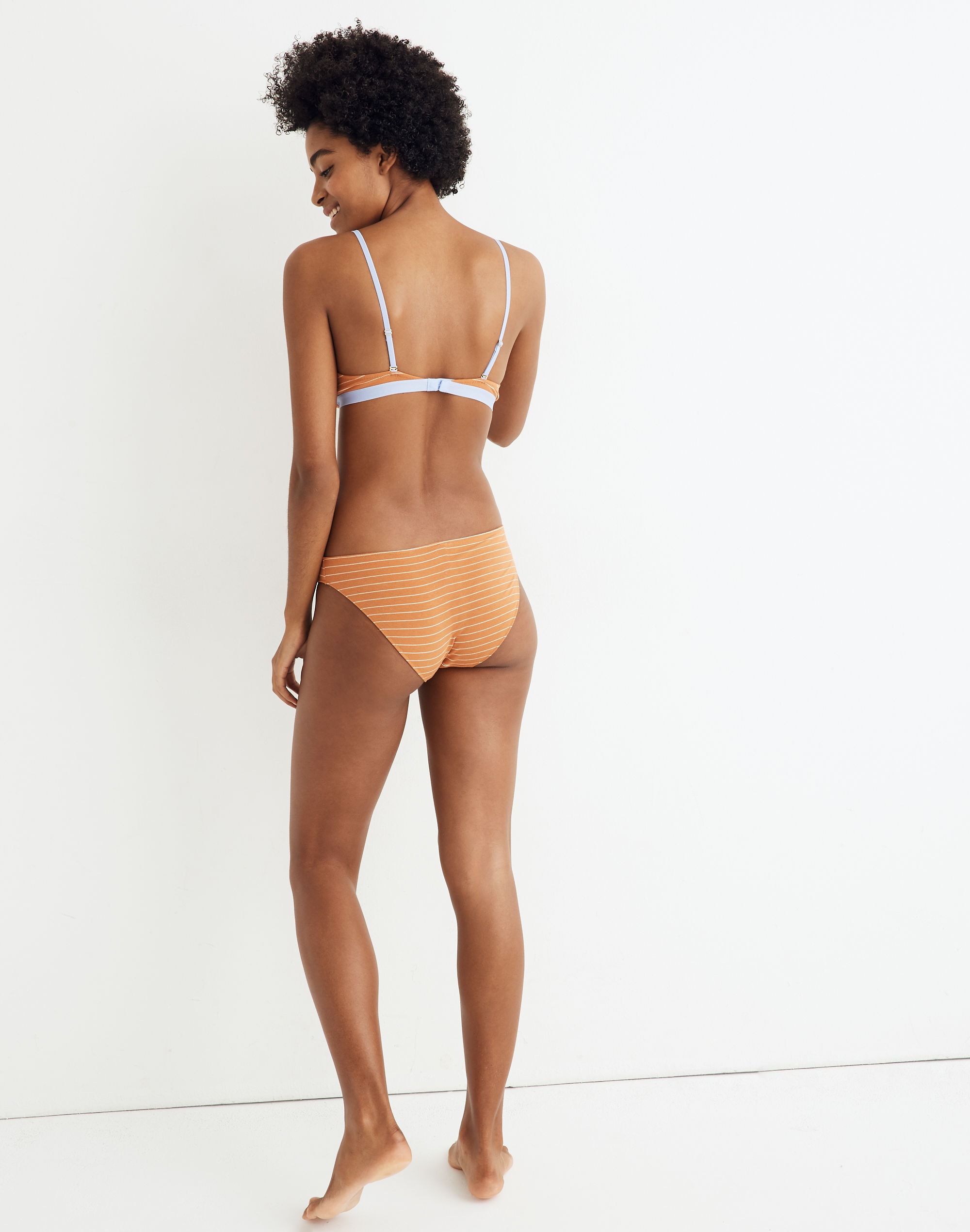 Cotton-Modal&reg; Eliza Cutout Bralette in Sunland Stripe