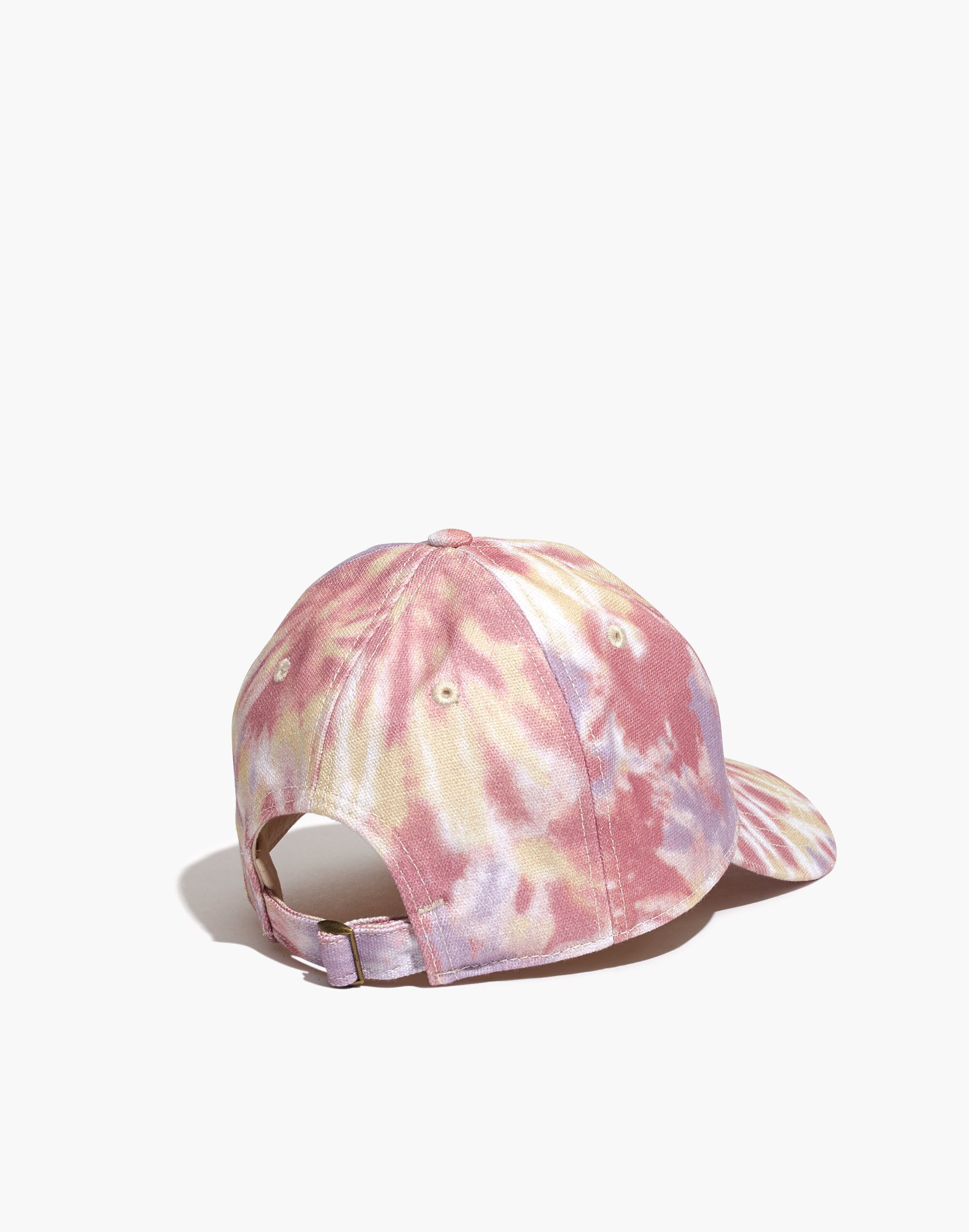 Canvas Baseball Cap in Tie-Dye Print