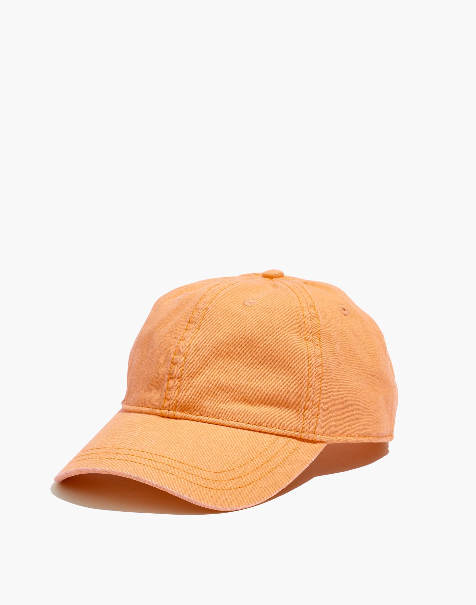 Canvas Baseball Cap in Faded Neon