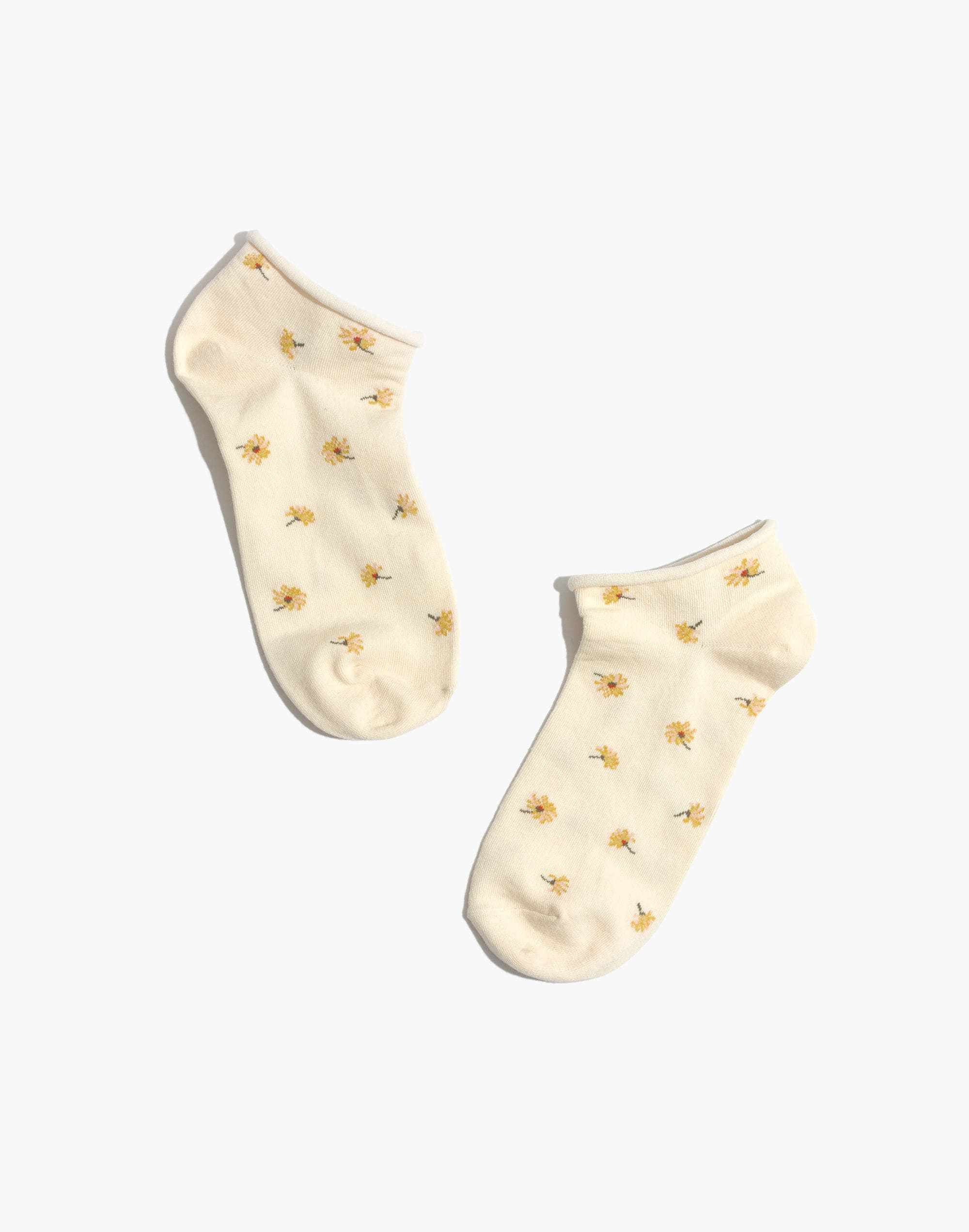 french daisies anklet socks