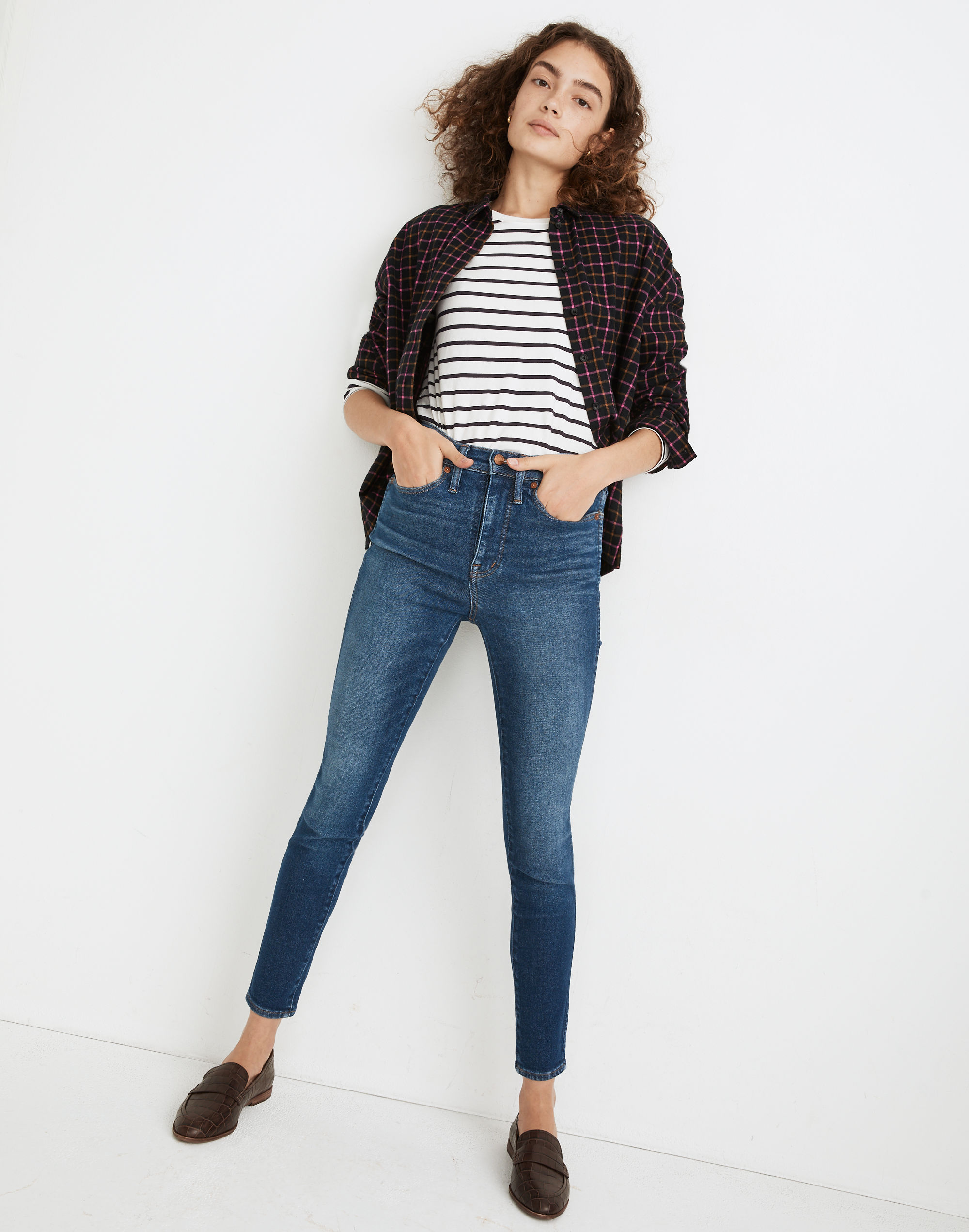 tall 10 high-rise skinny jeans in winston wash