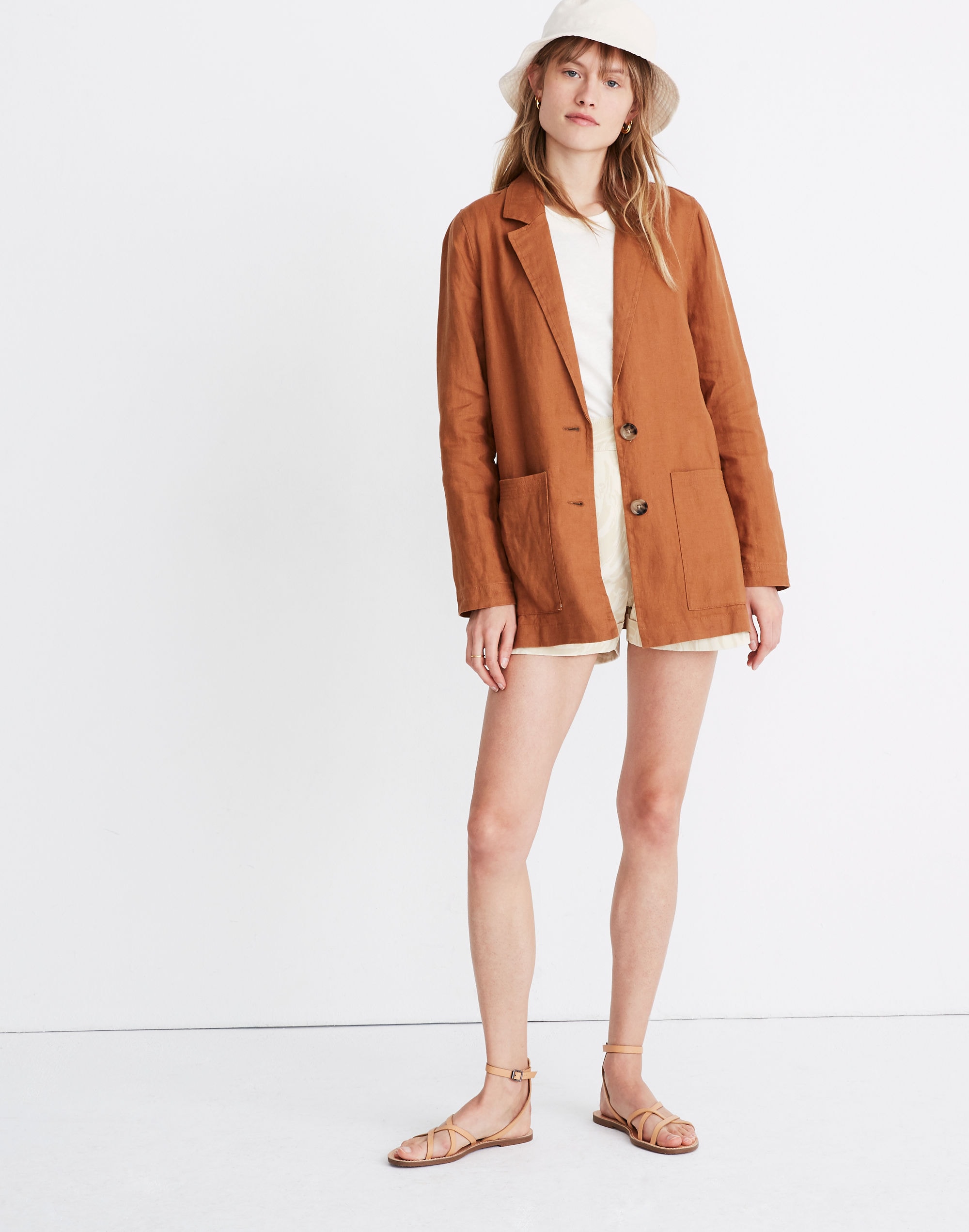 linen dorset blazer
