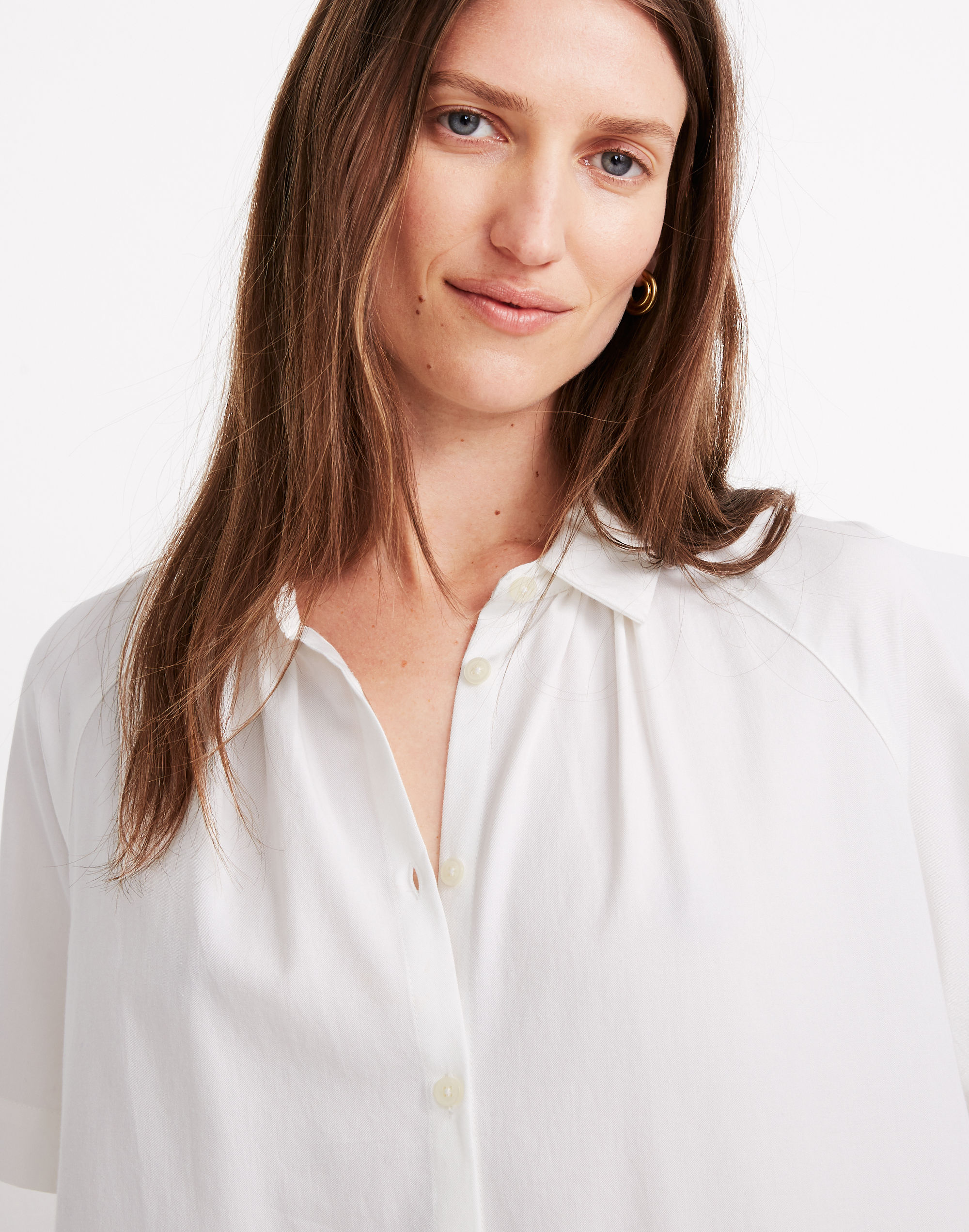 Raglan-Sleeve Shirtdress