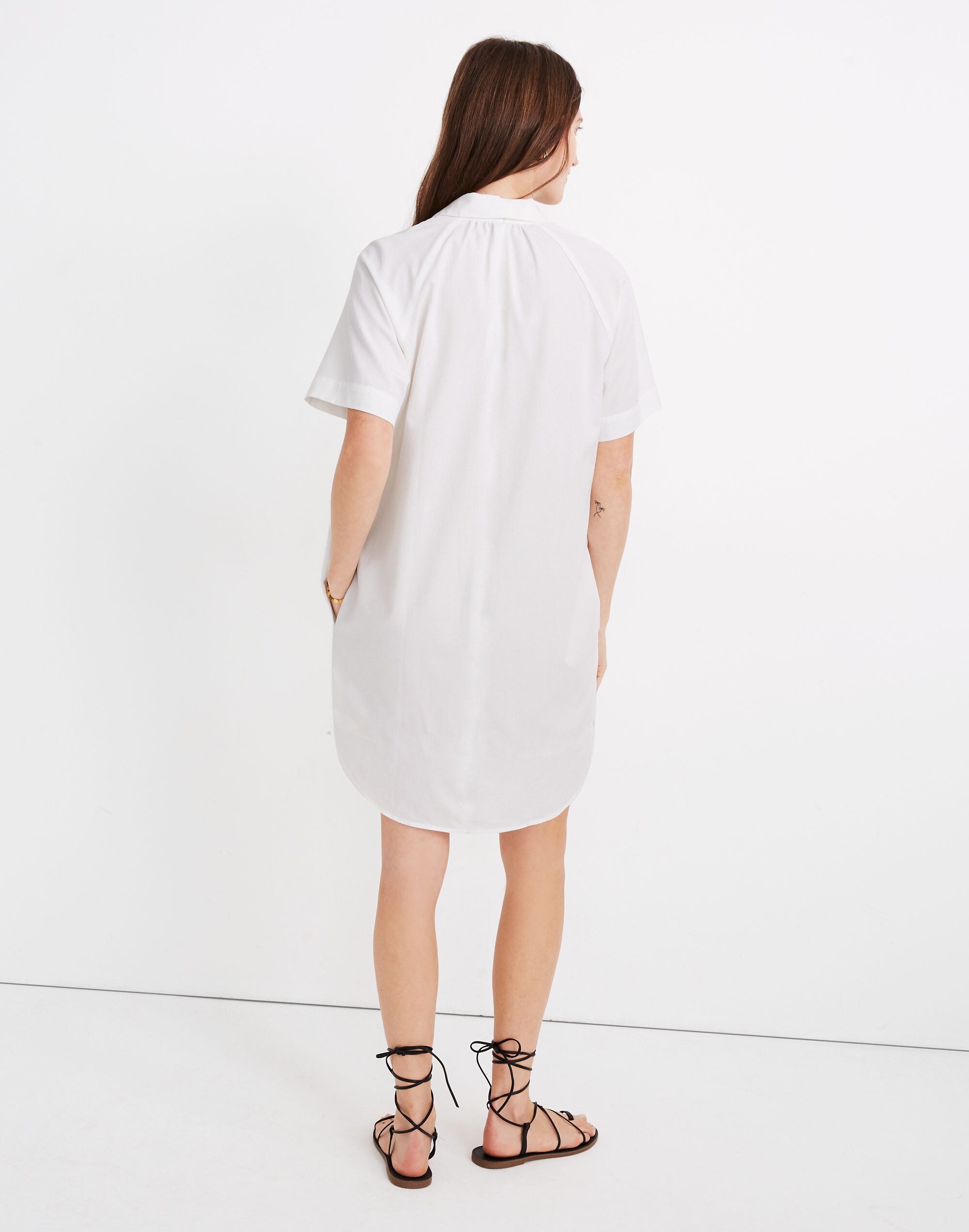Raglan-Sleeve Shirtdress