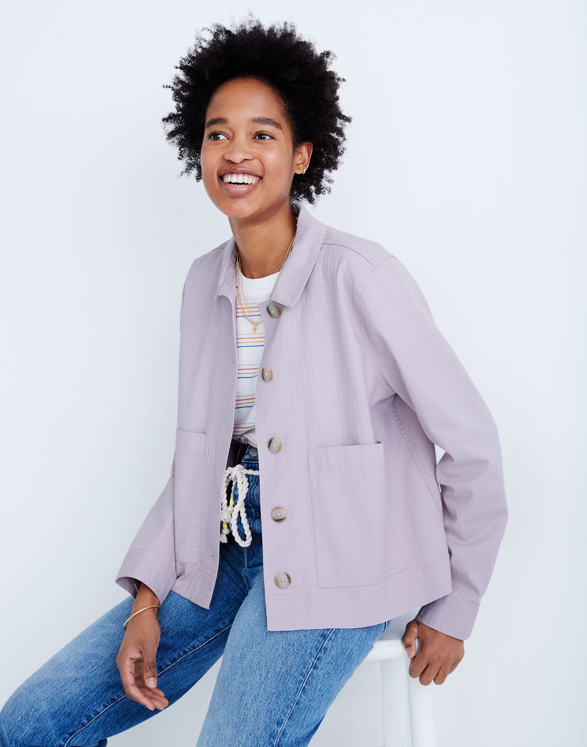 connor cropped chore jacket