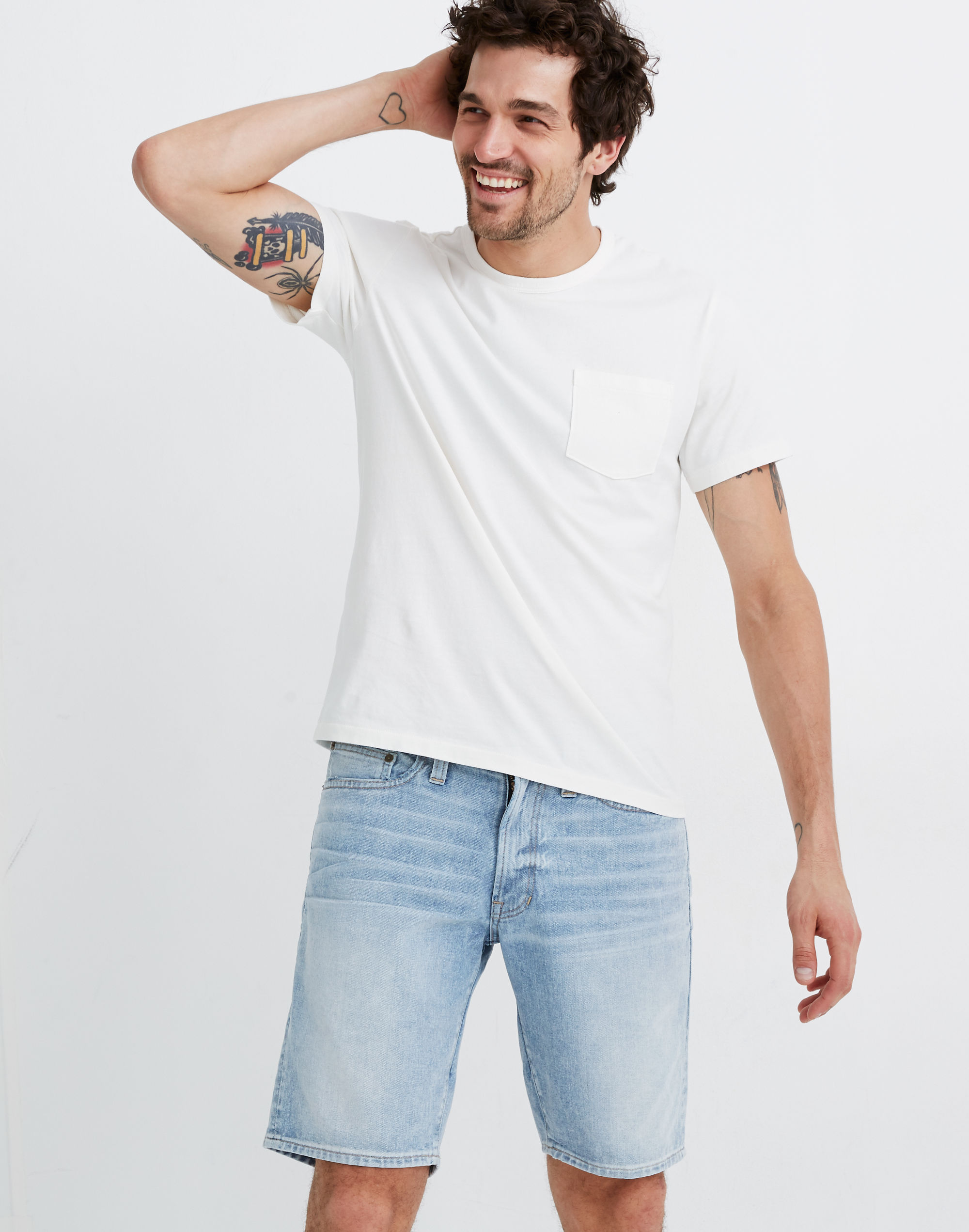 Relaxed Denim Shorts in Fairfield Wash