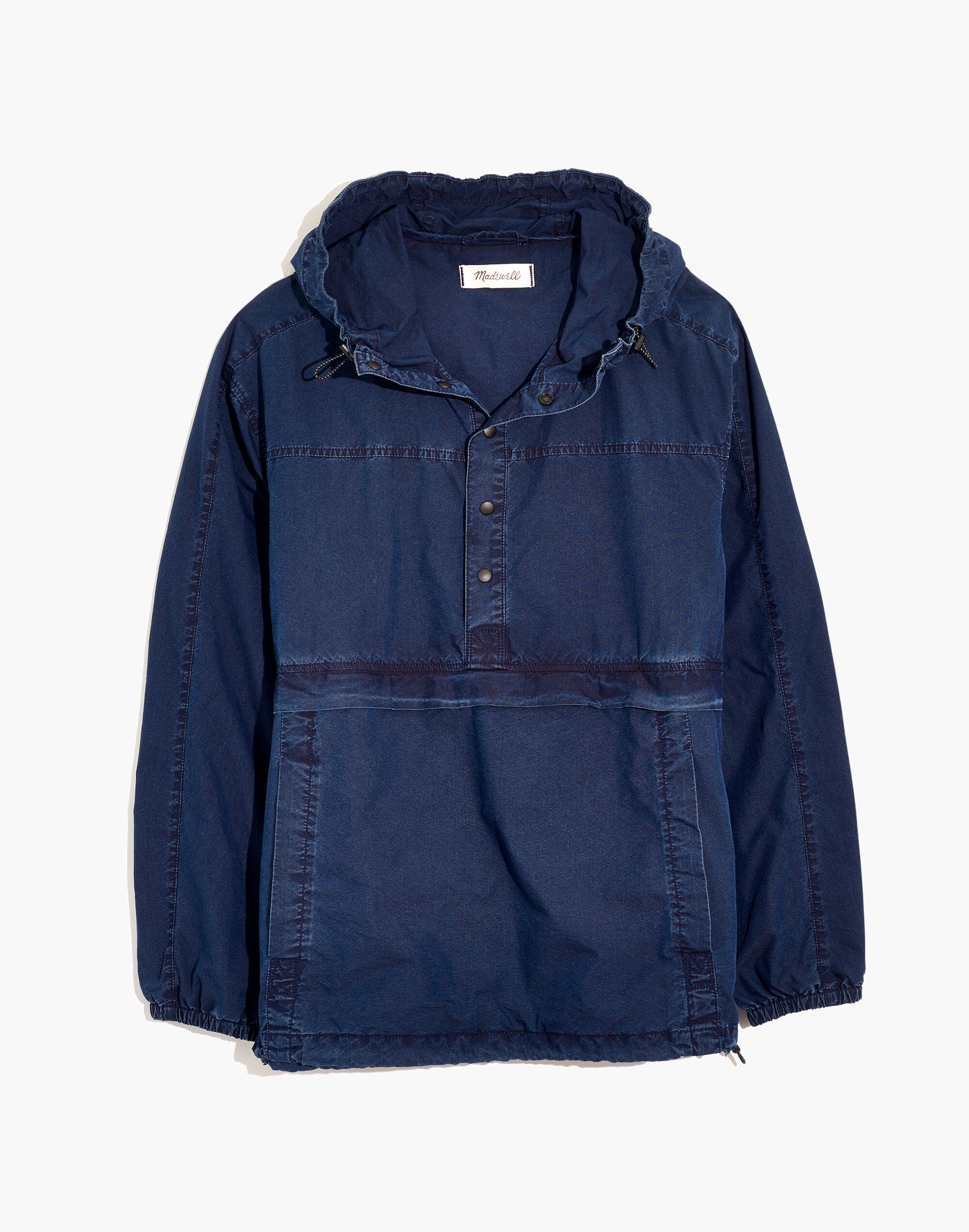 Indigo Windbreaker Pullover Jacket