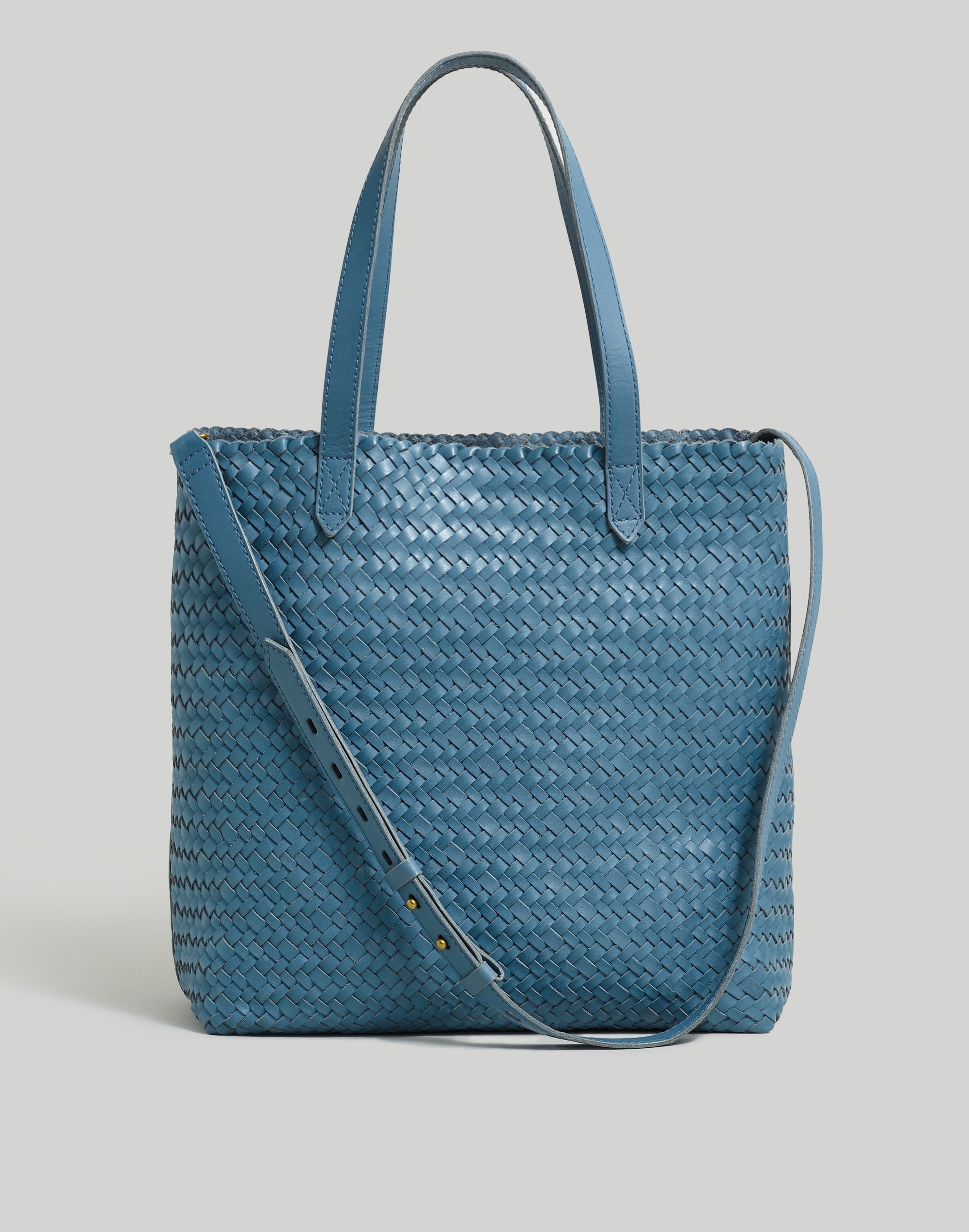 The Medium Transport Tote: Woven Leather Edition