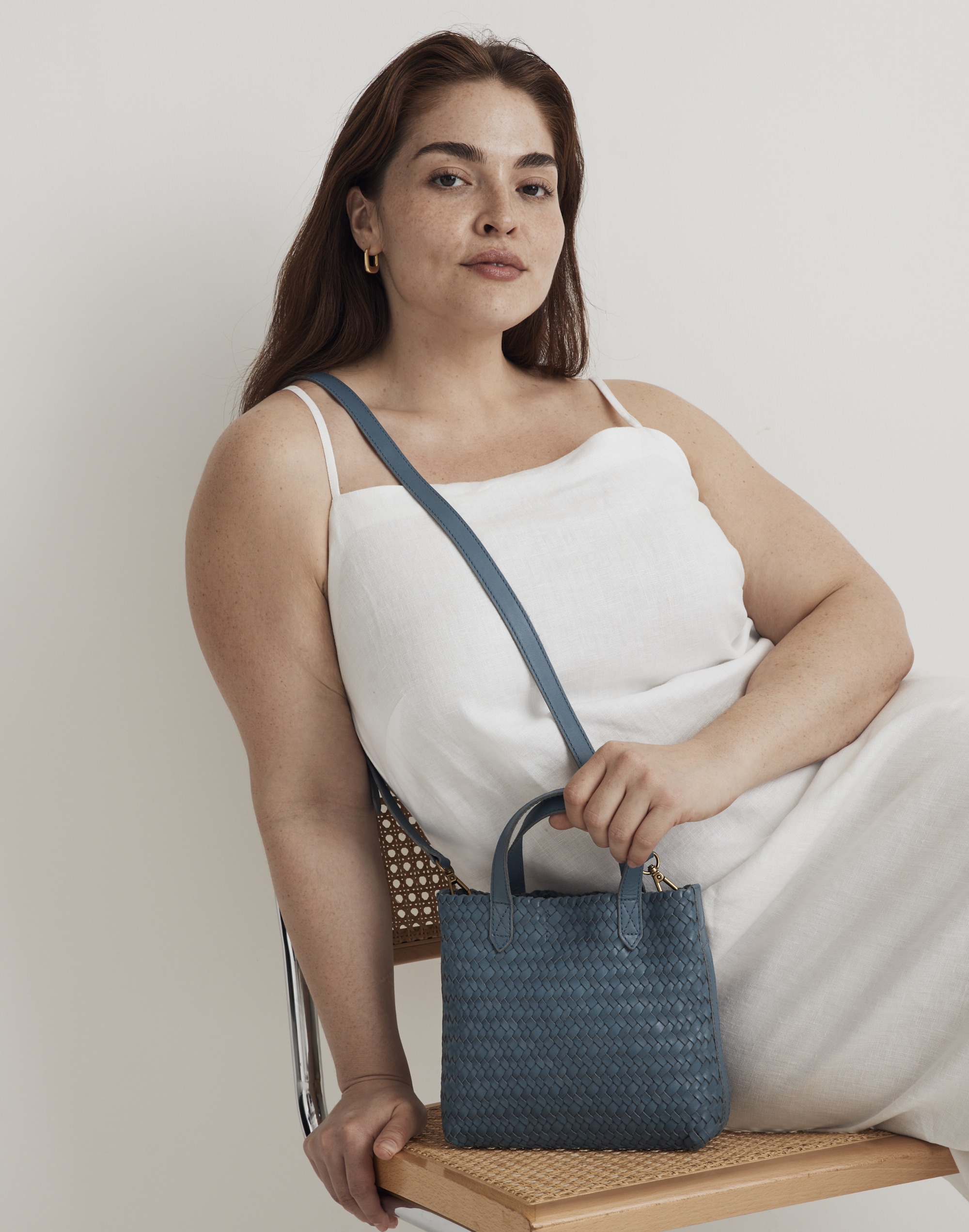 The Small Transport Crossbody: Woven Leather Edition