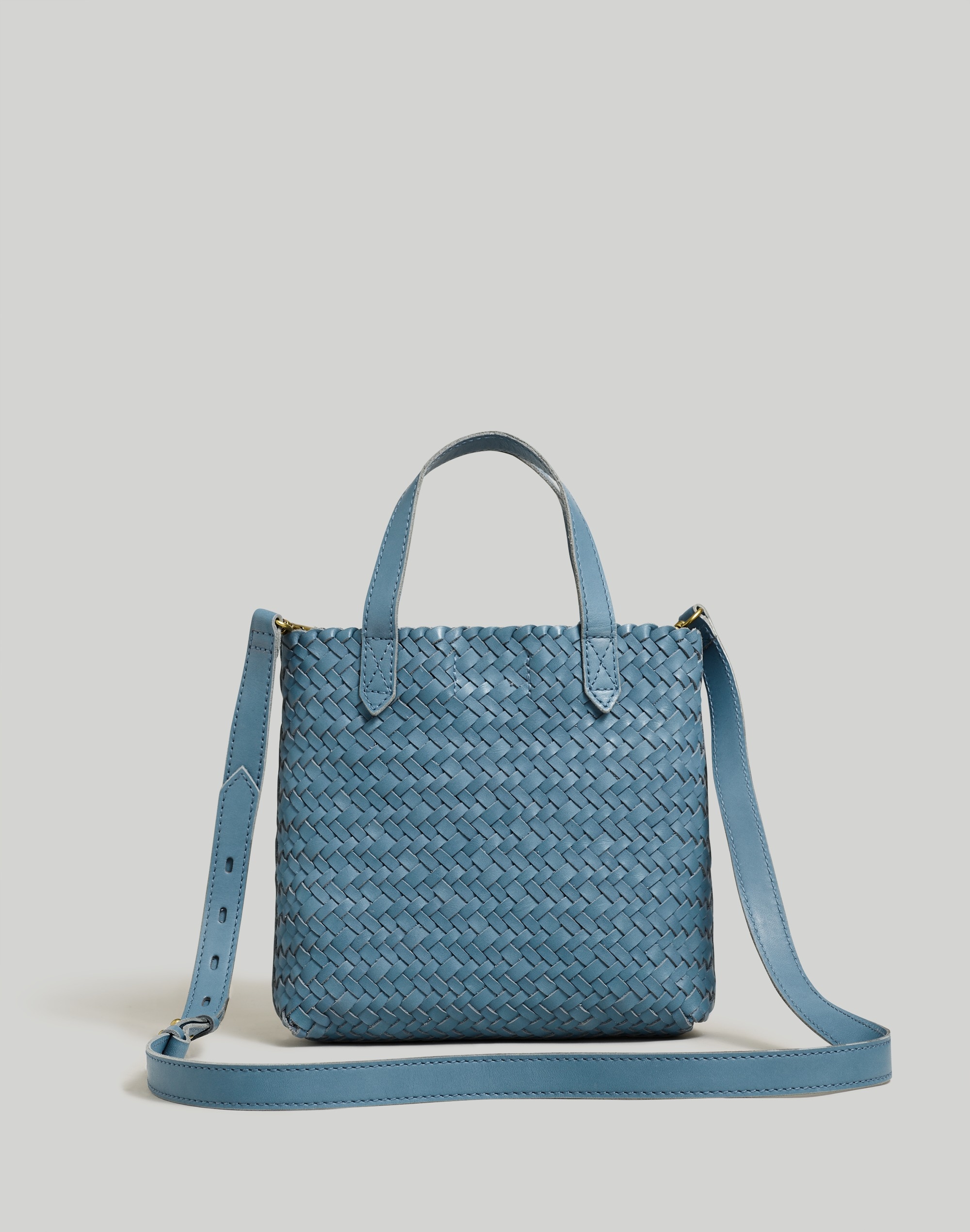 The Small Transport Crossbody: Woven Leather Edition