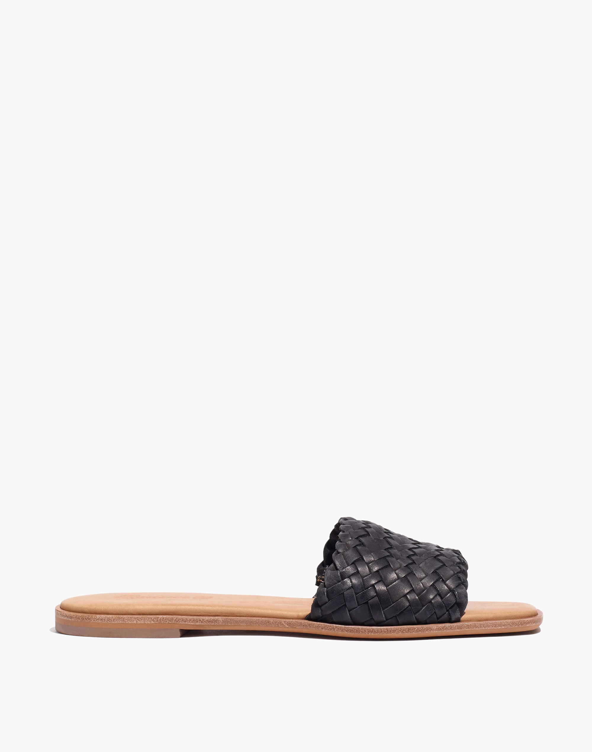 The Lianne Slide in Woven Leather