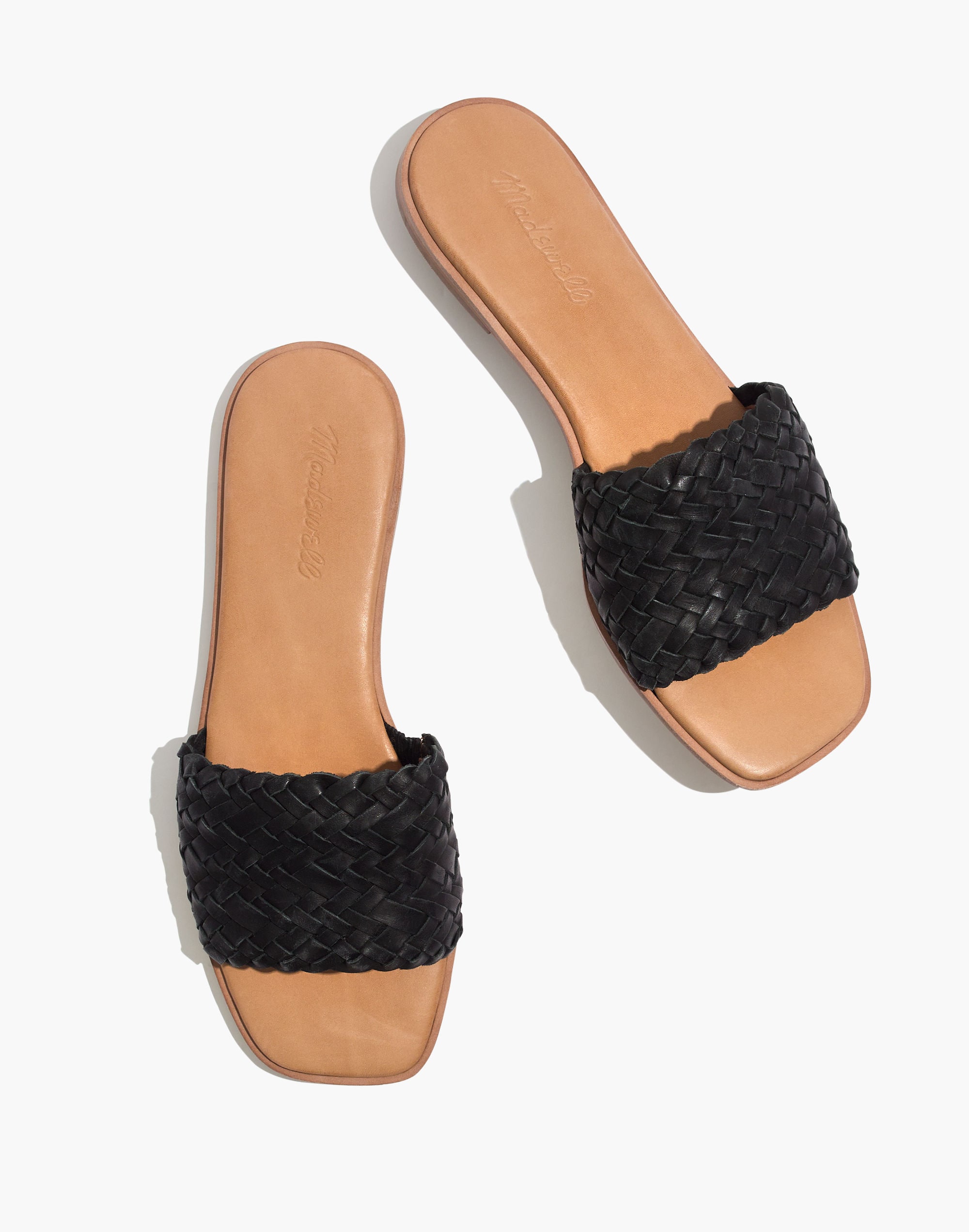 The Lianne Slide in Woven Leather