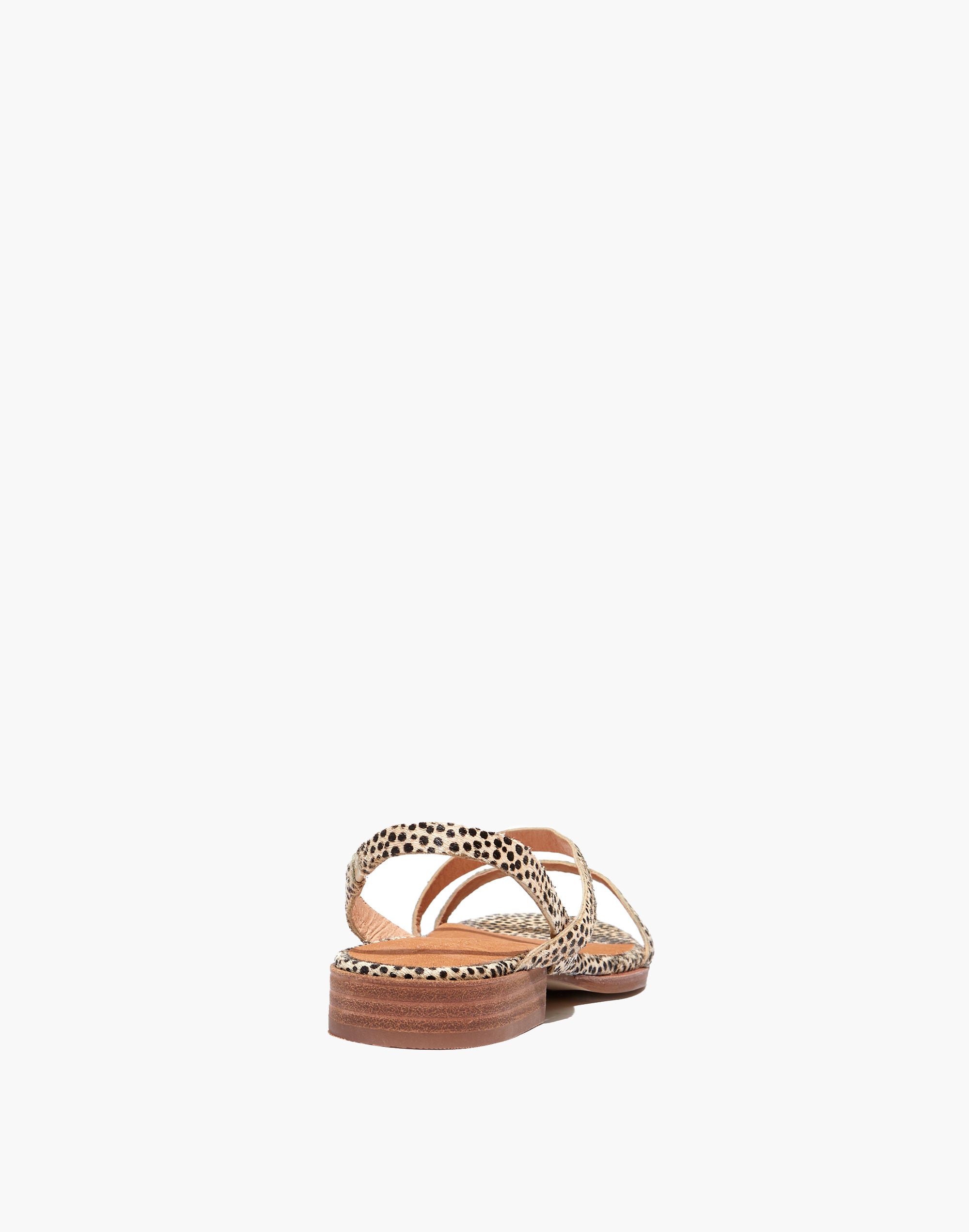 The Heidi Slingback Sandal in Spotted Calf Hair