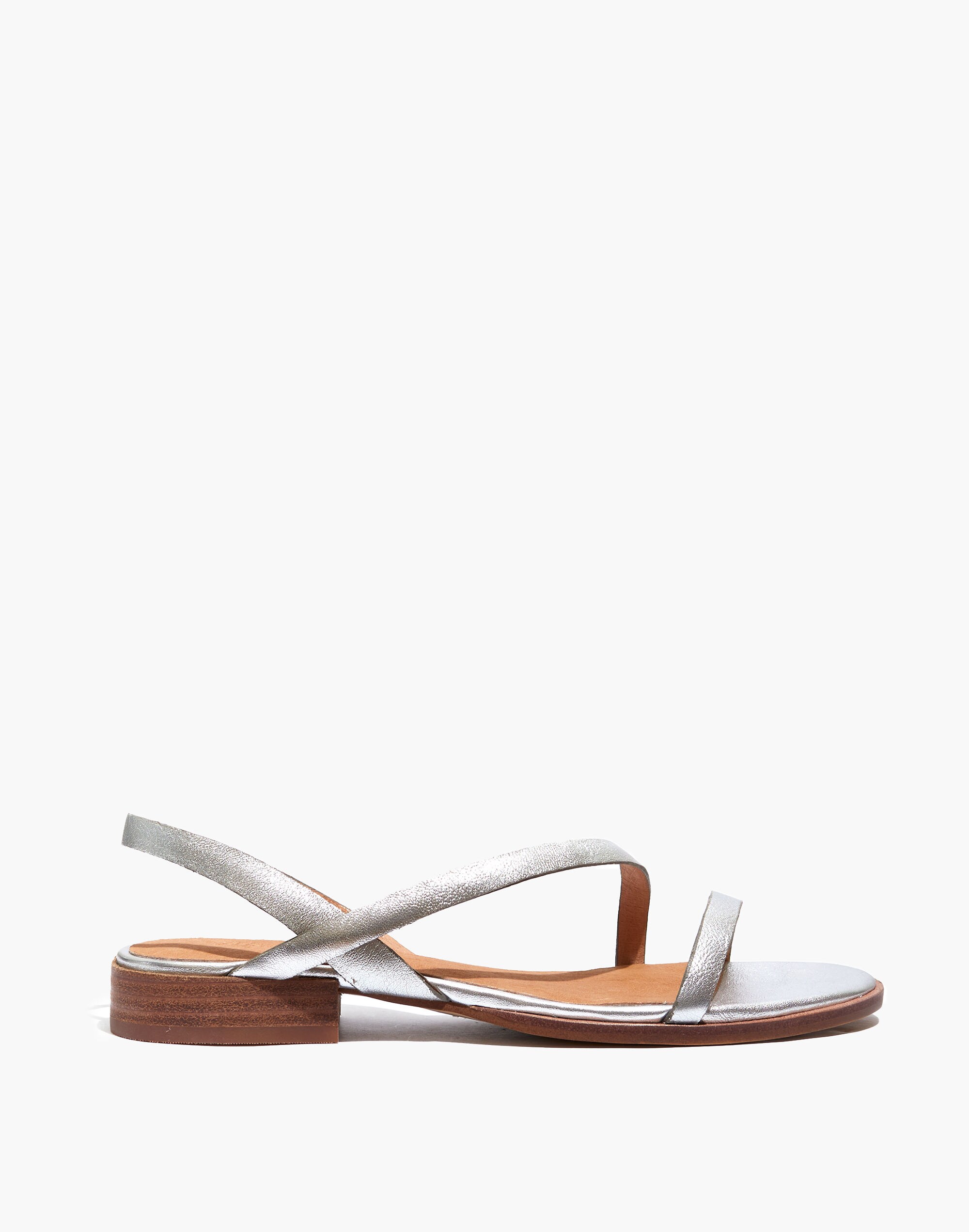 The Heidi Slingback Sandal in Metallic