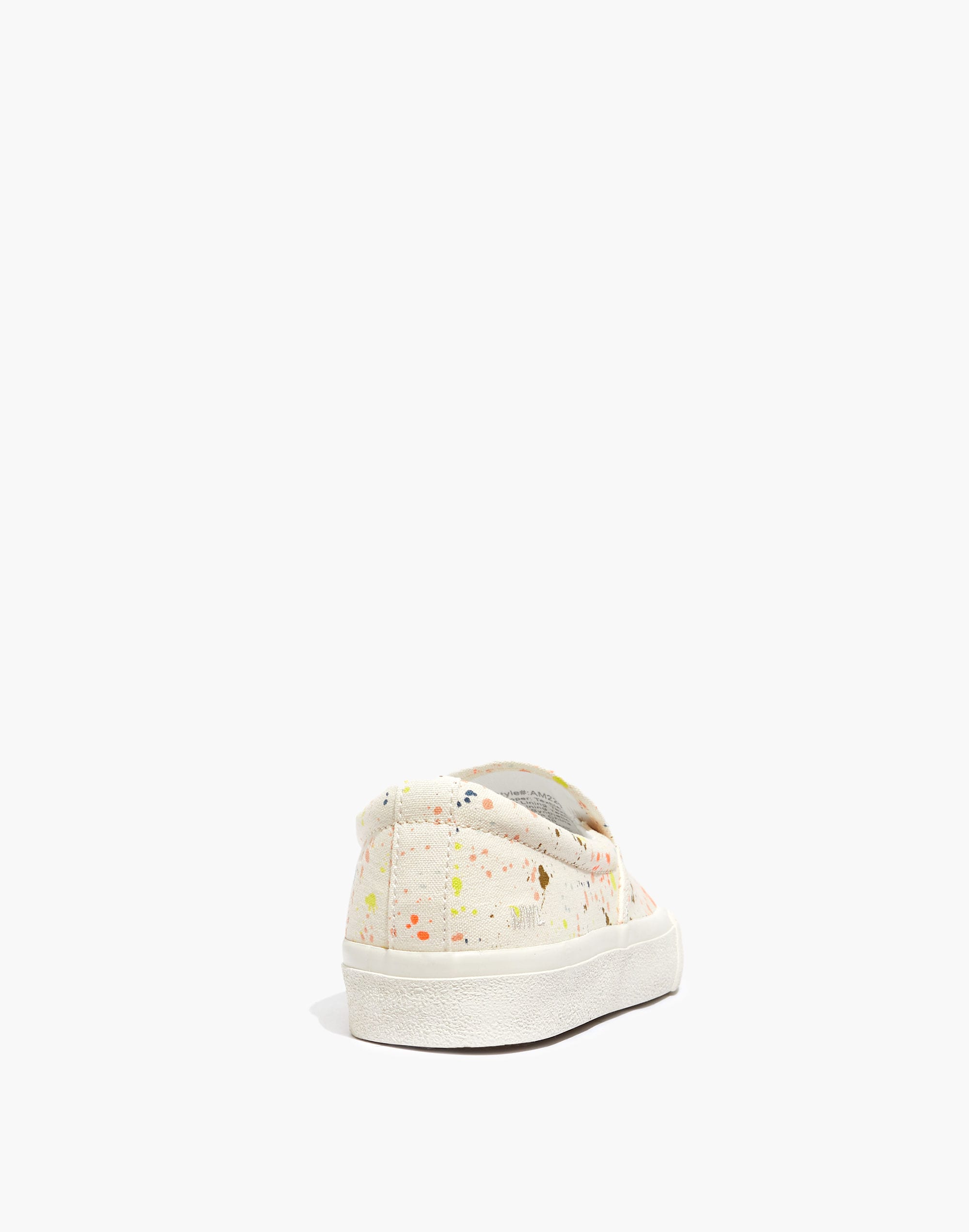 Sidewalk Slip-On Sneakers in Paint Spattered Recycled Canvas