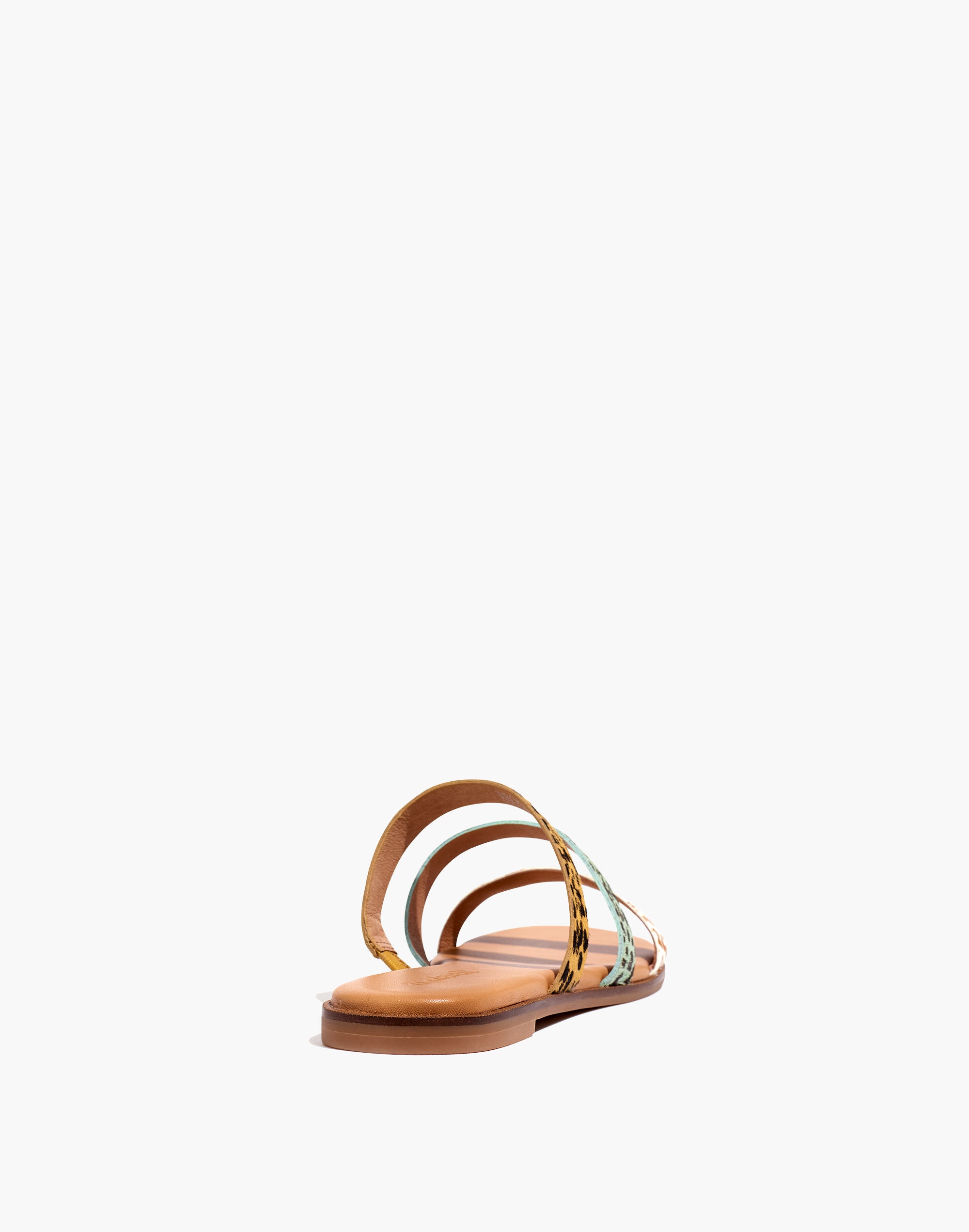 The Ilana Slide Sandal in Calf Hair