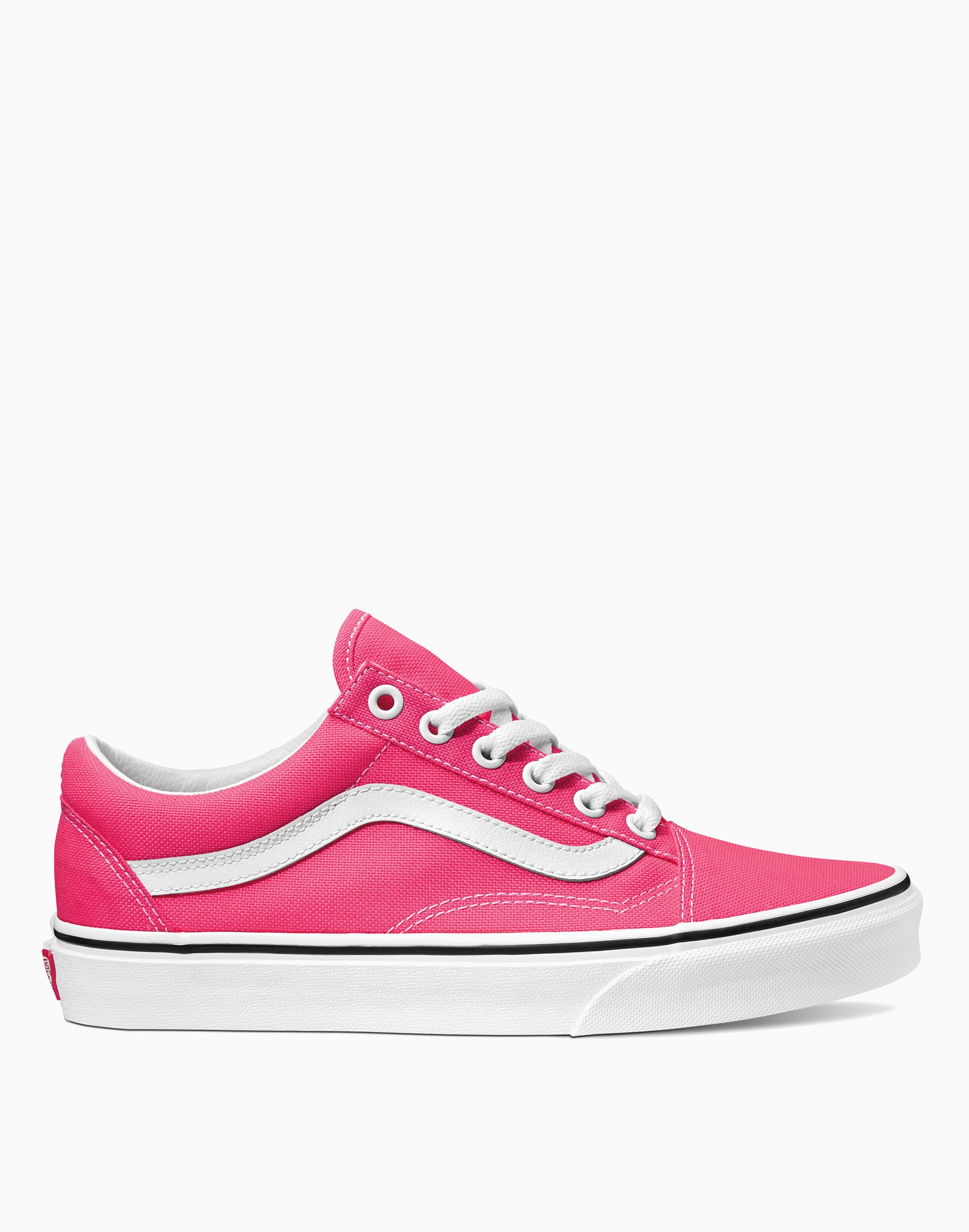 Vans&reg; Unisex Old Skool Lace-Up Sneakers in Neon Pink Canvas