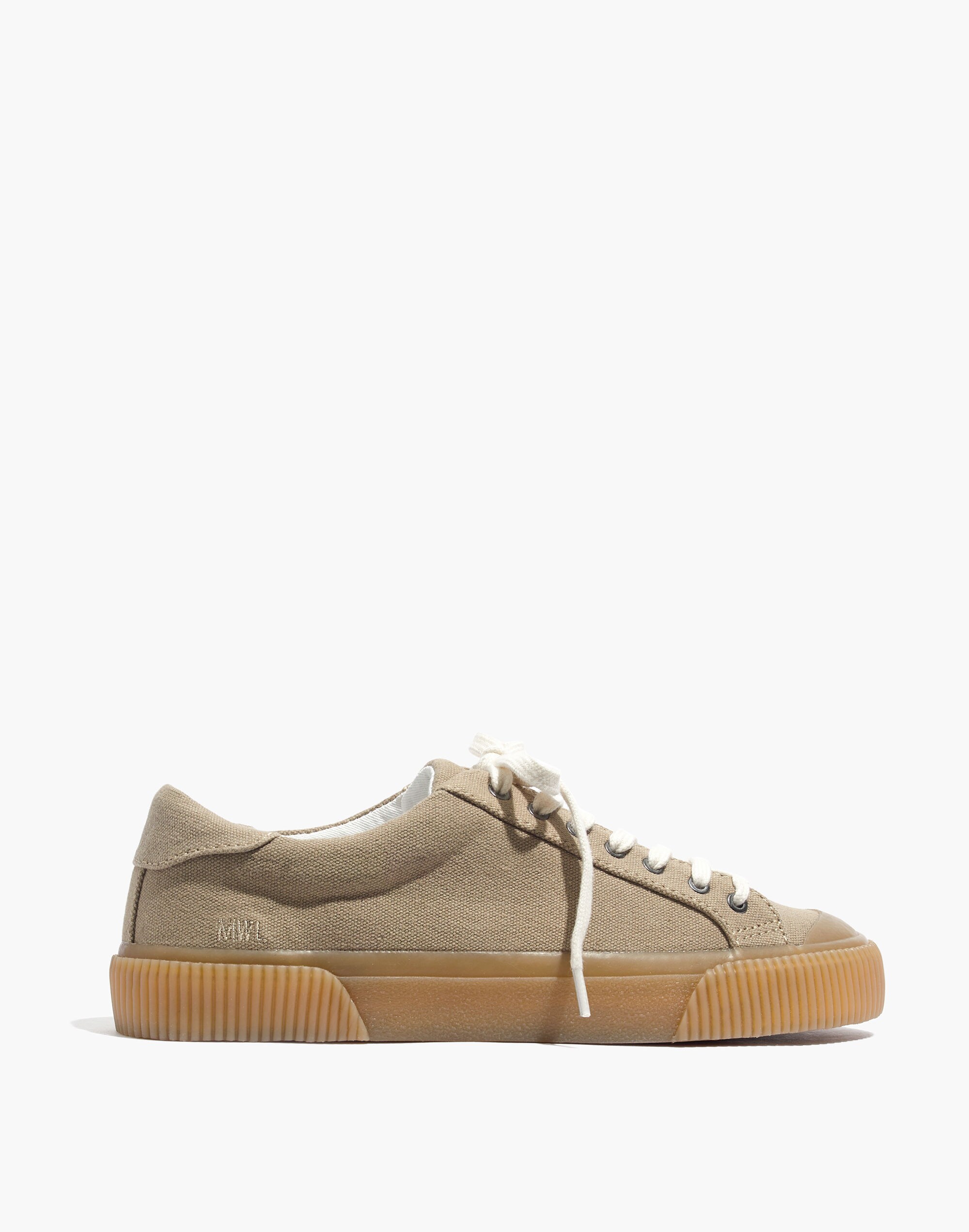 Sidewalk Low-Top Cap-Toe Sneakers in Recycled Canvas
