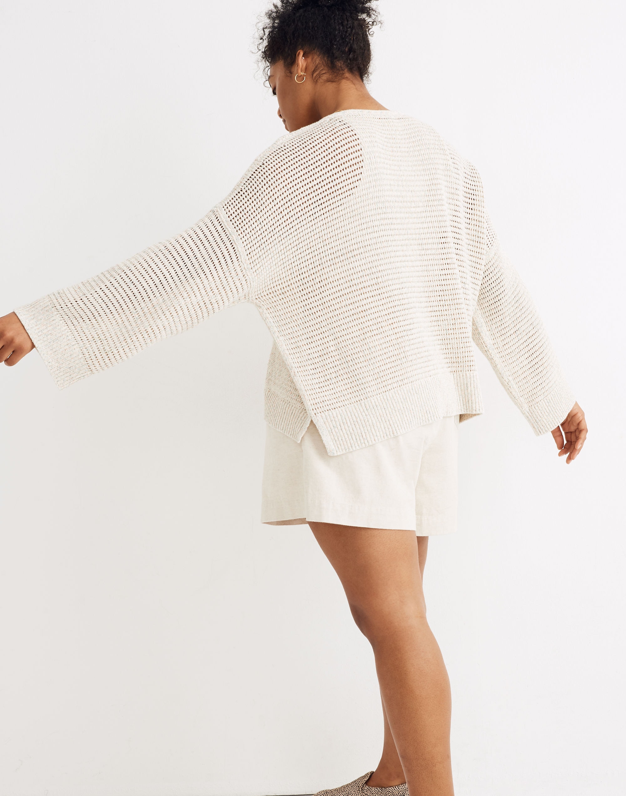 Rainbow Marled Seville Pullover Sweater