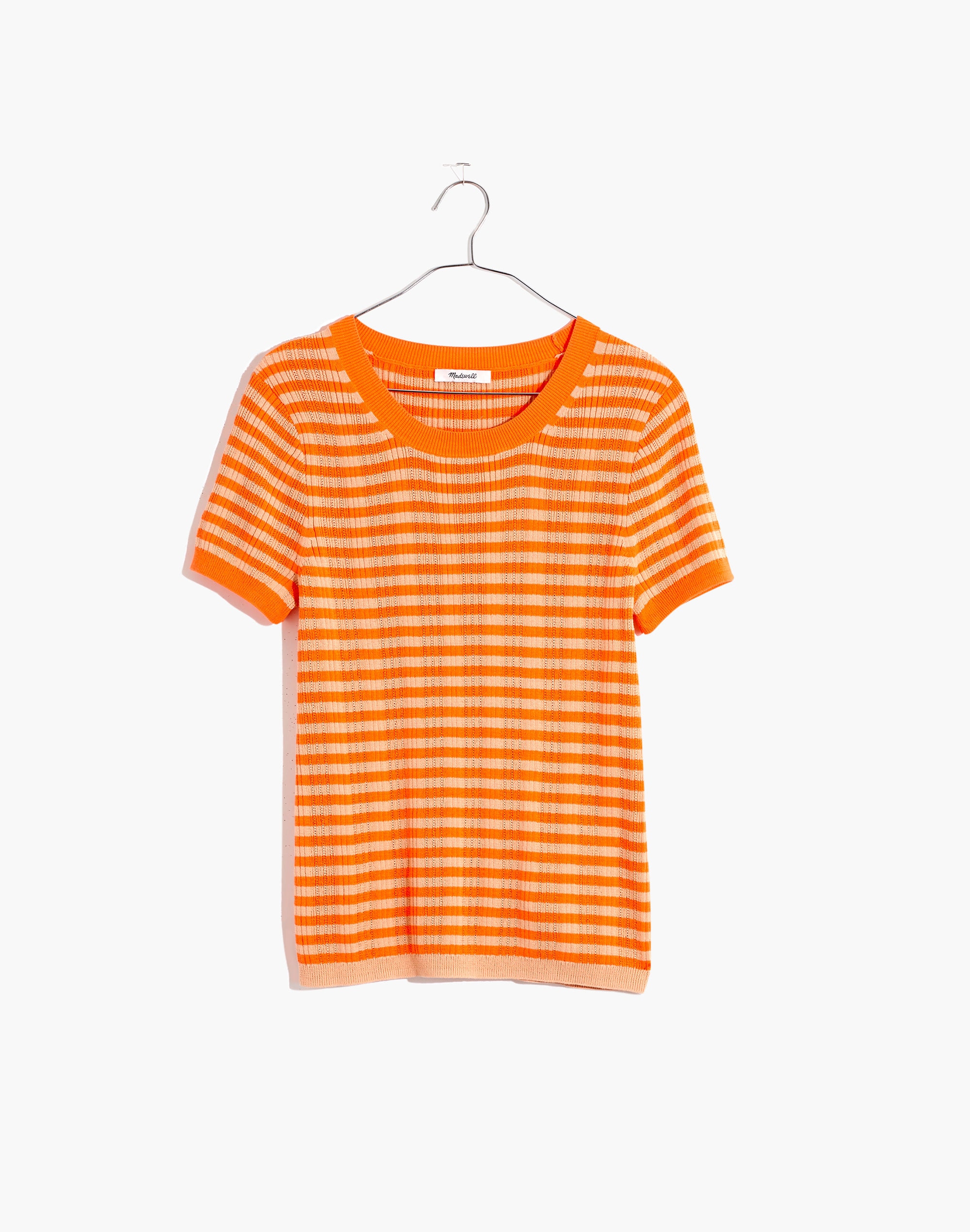 Ringer Sweater Tee in Neon Stripe