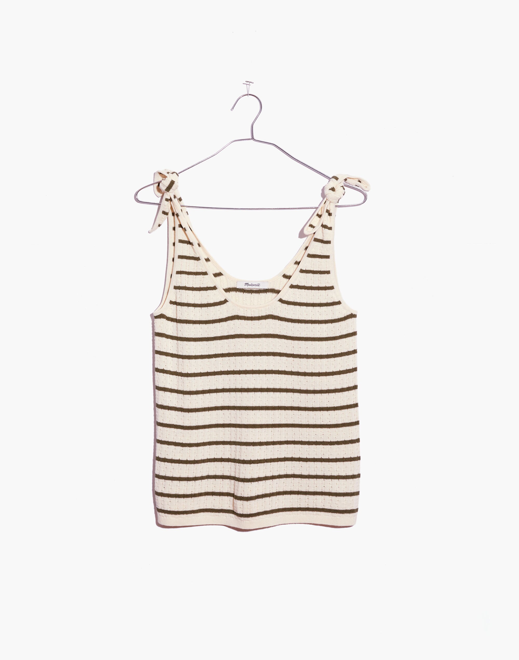Striped Digby Tie-Strap Sweater Tank