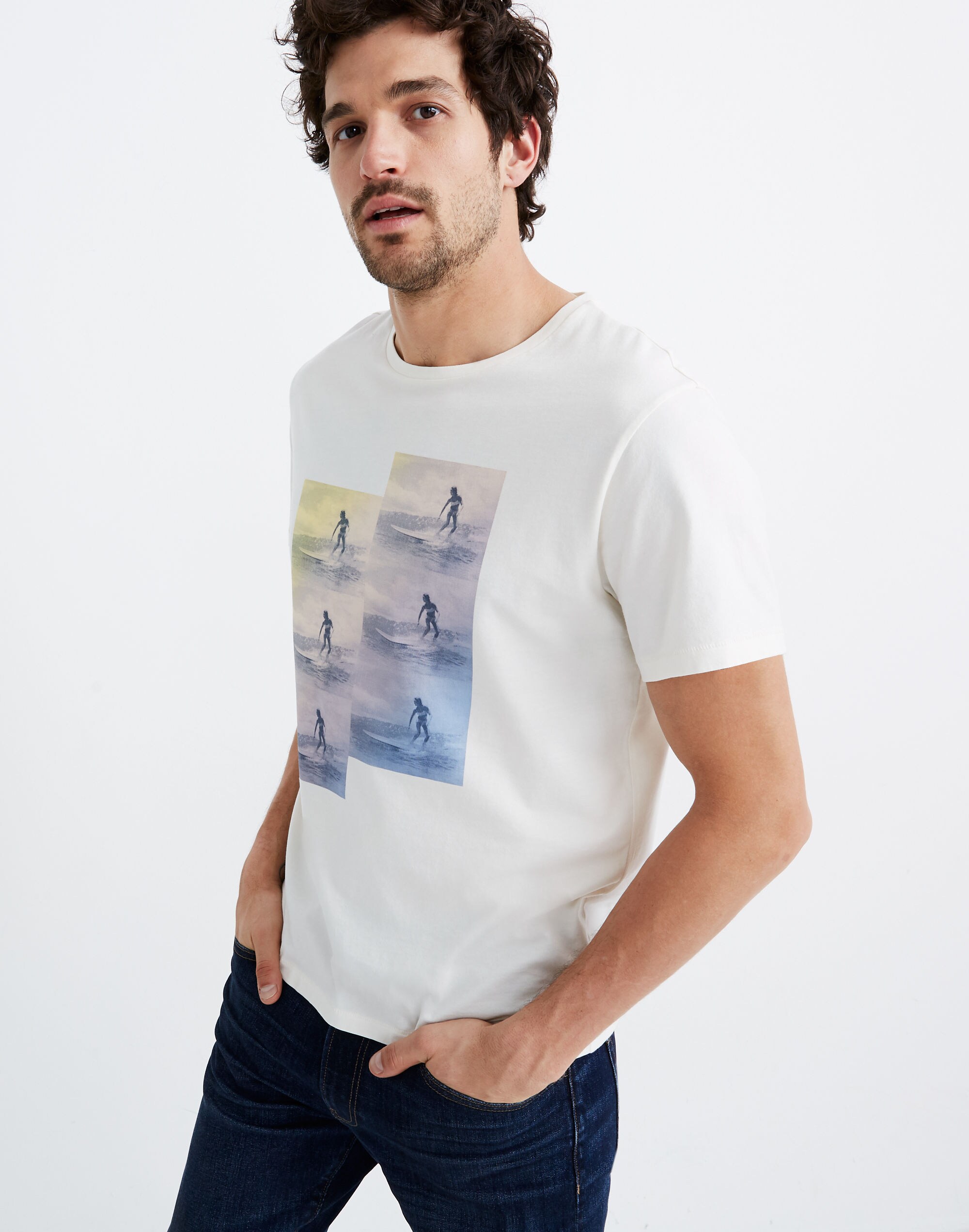 Pima Wave Rider Graphic Low-Key Tee