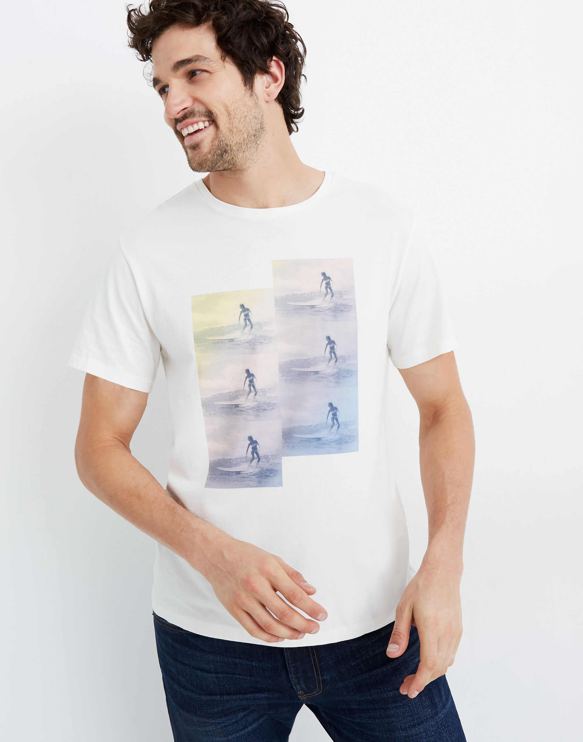 Pima Wave Rider Graphic Low-Key Tee