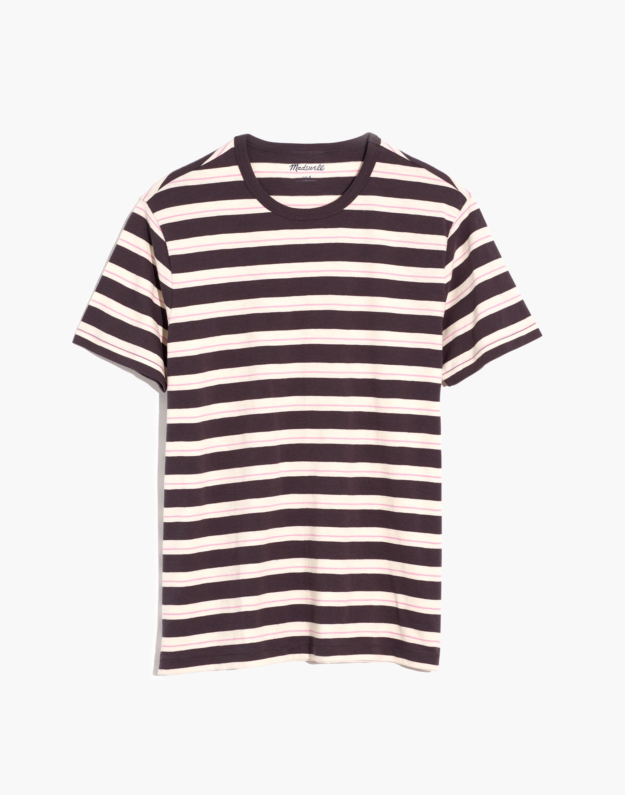 Allday Crewneck Tee in Monona Stripe