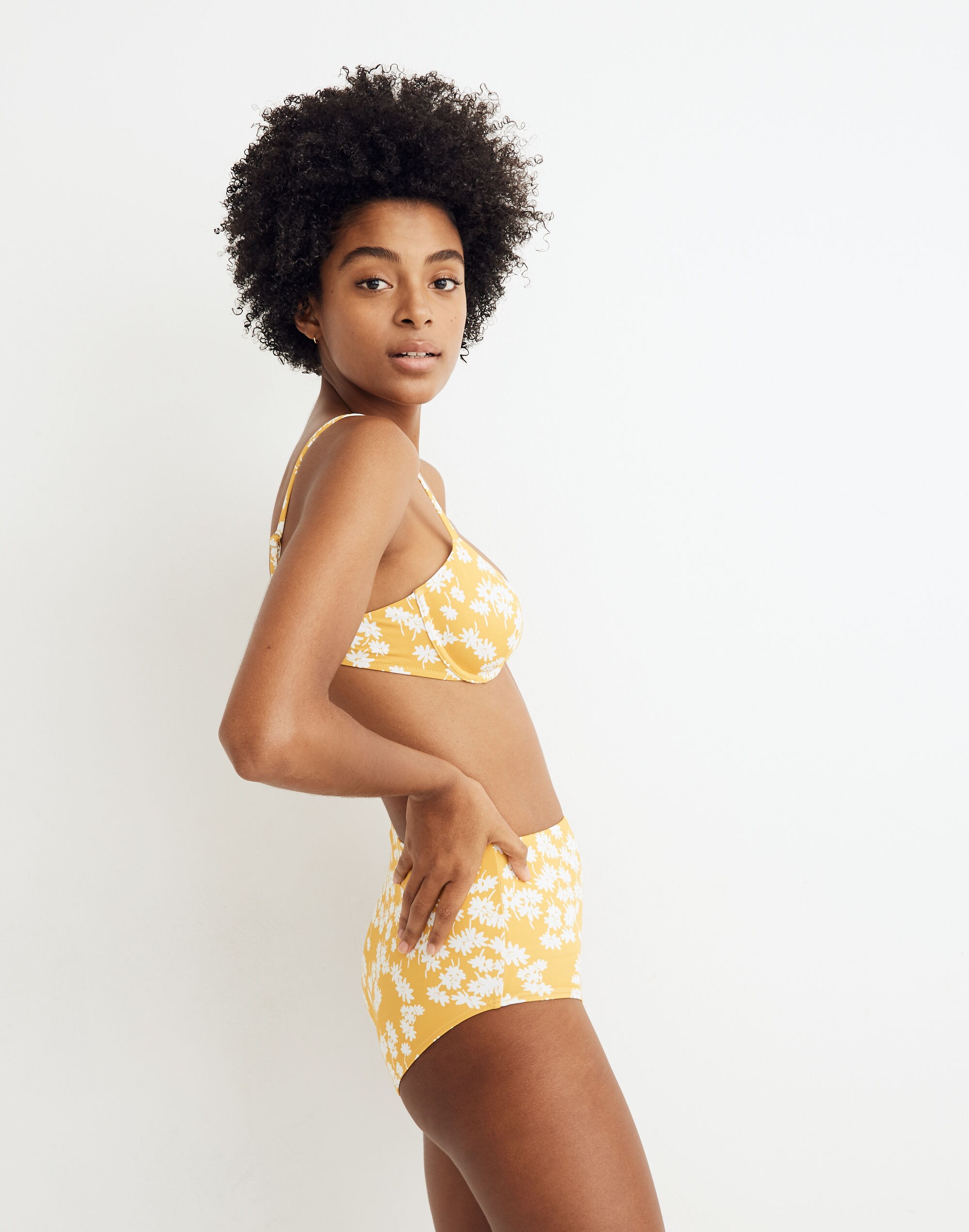 Madewell Second Wave Underwire Bikini Top in Golden Afternoon