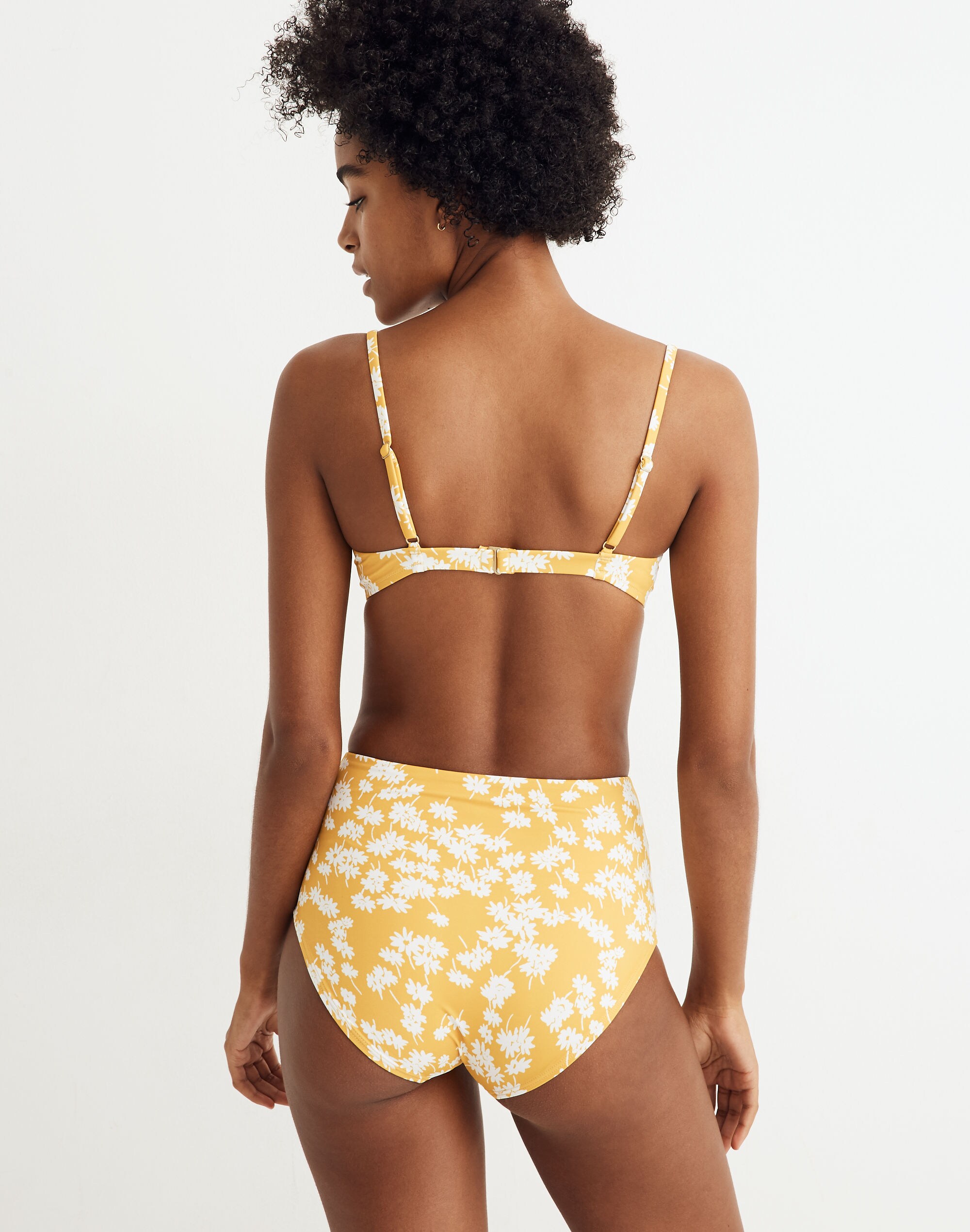 Madewell Second Wave Underwire Bikini Top in Golden Afternoon
