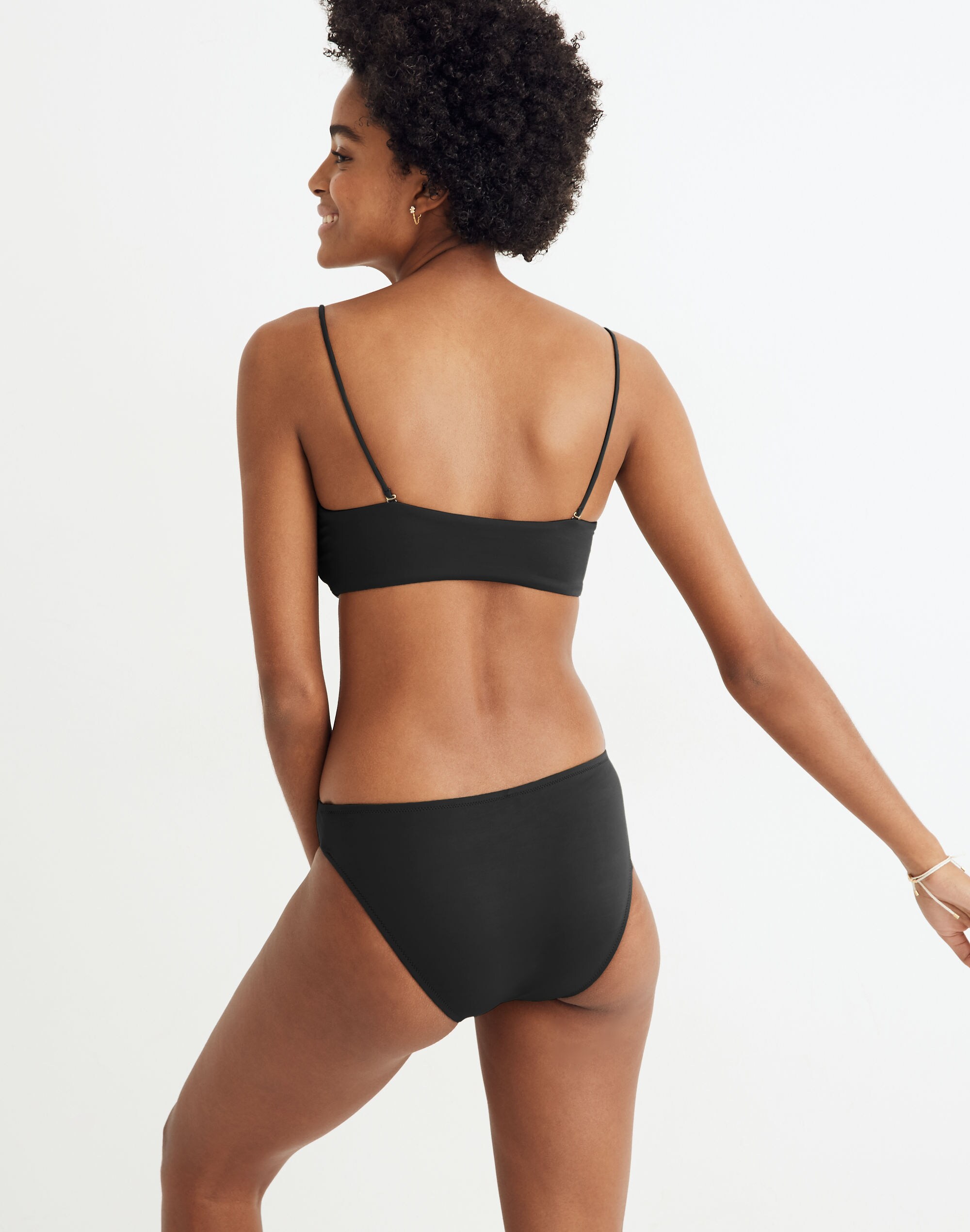 Madewell Second Wave Spaghetti-Strap Bandeau Bikini Top