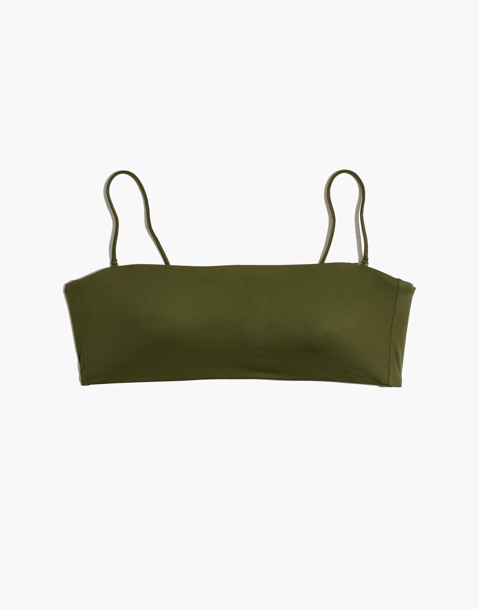Madewell Second Wave Spaghetti-Strap Bandeau Bikini Top