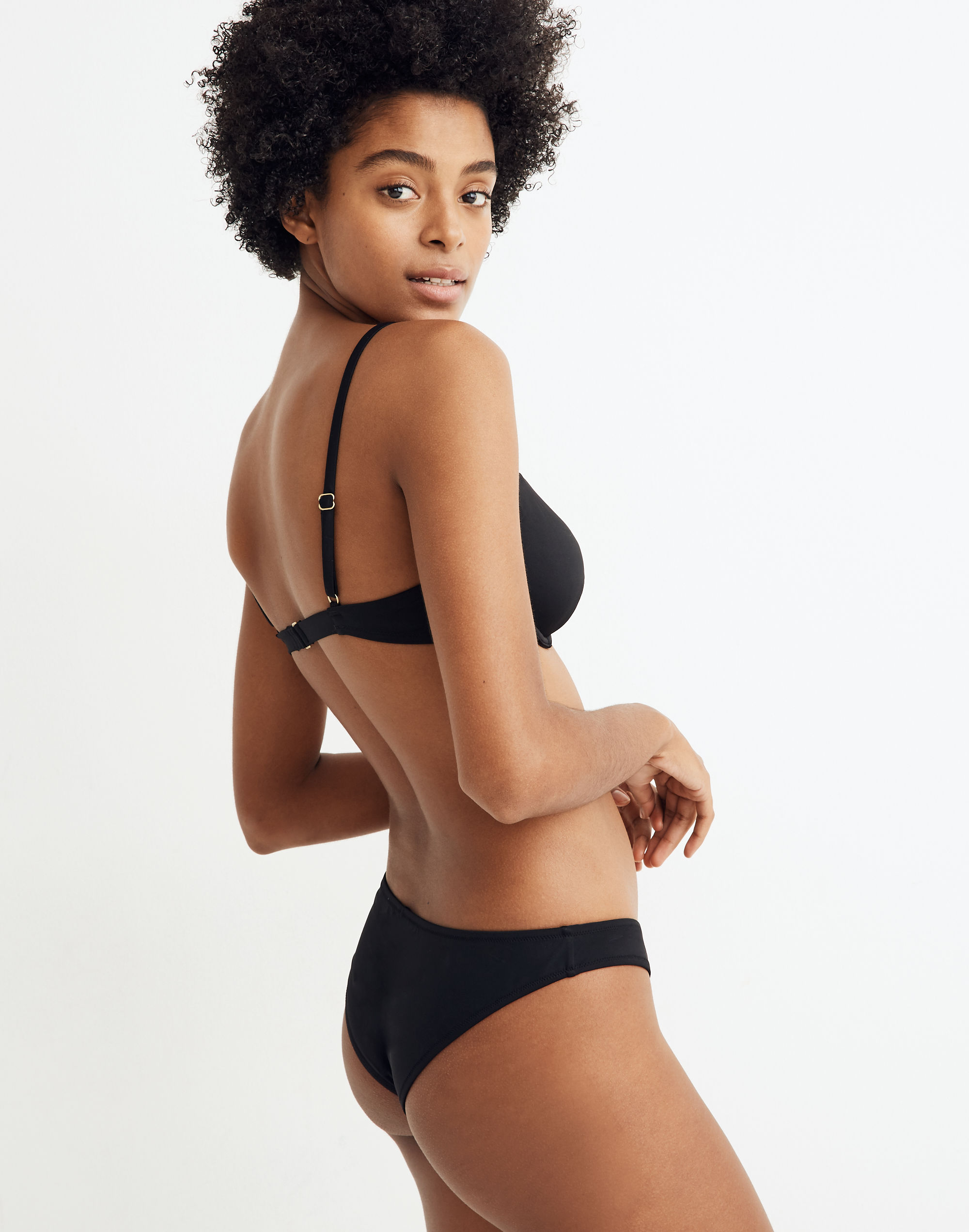 Madewell Second Wave Curved-Waist Bikini Bottom