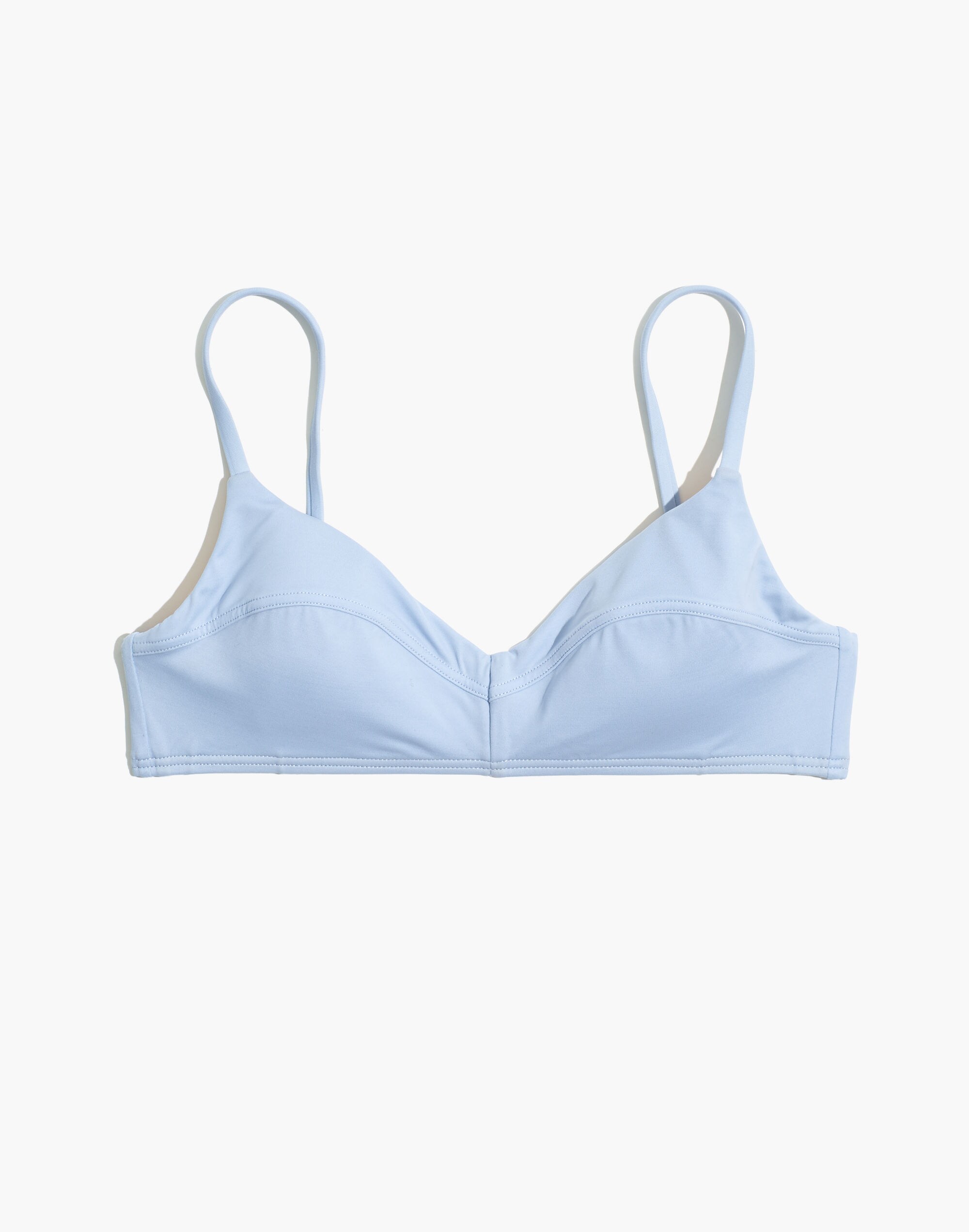 Madewell Second Wave Retro Seamed Bikini Top