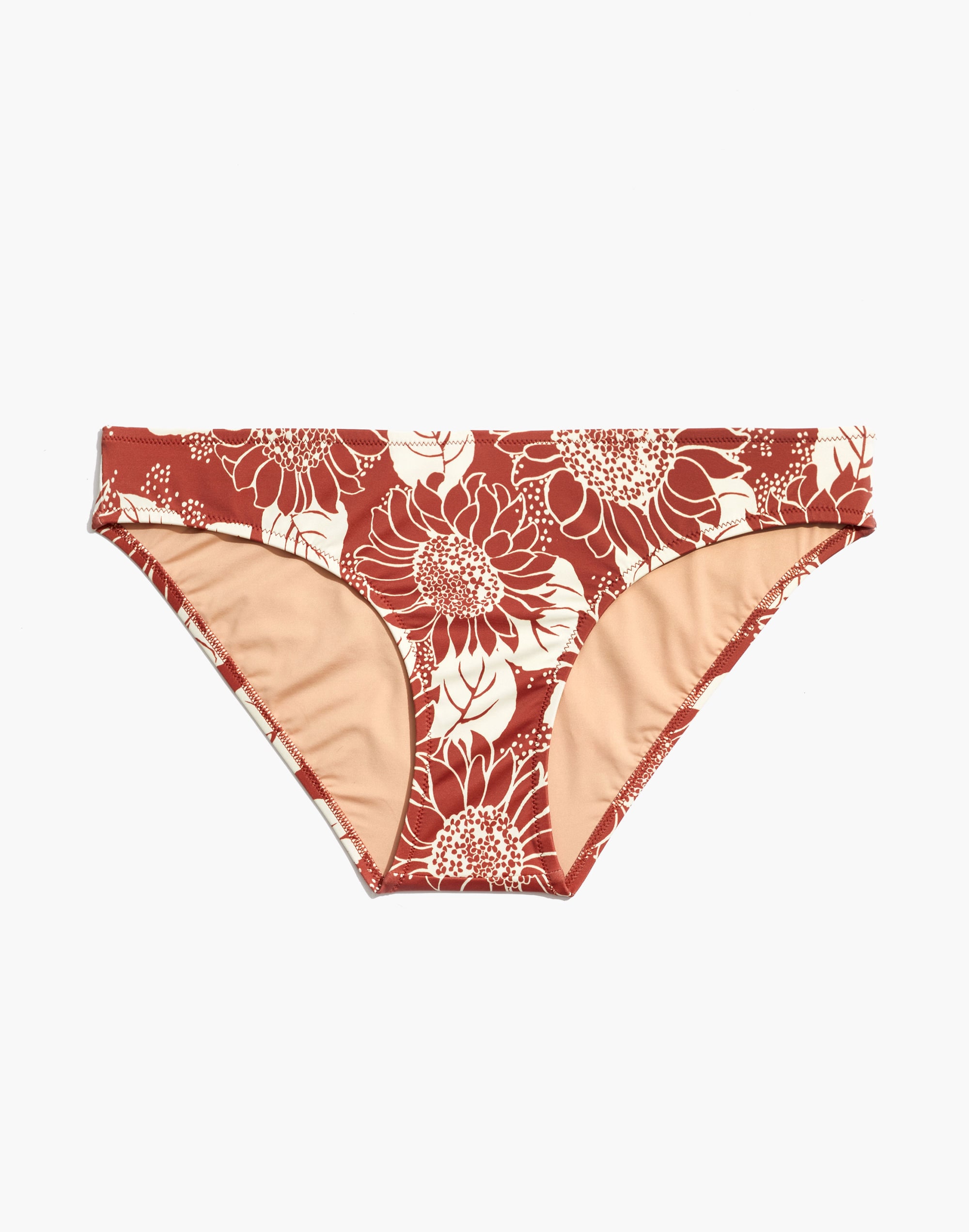 Madewell Second Wave Classic Bikini Bottom in Sunflower Season