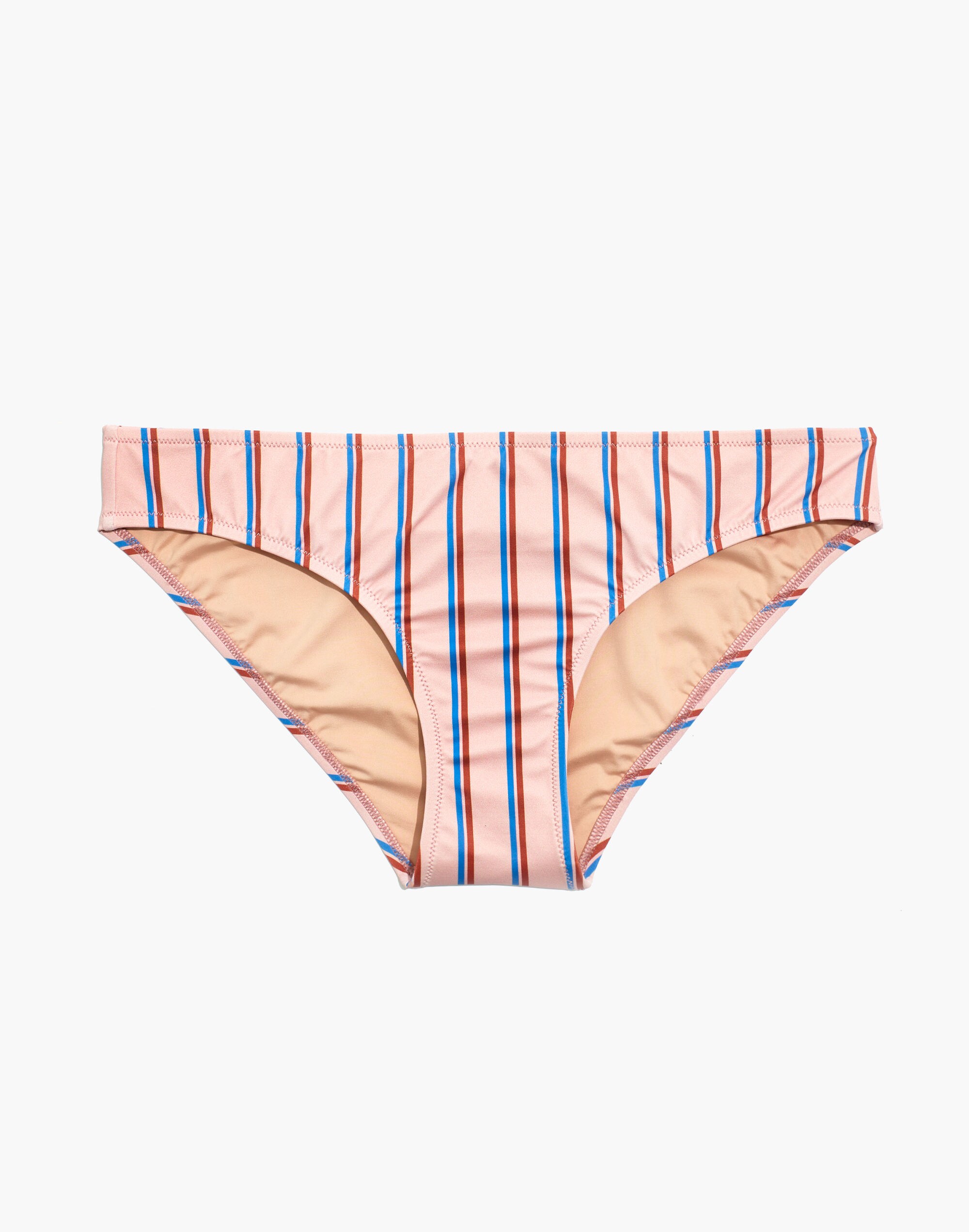 Madewell Second Wave Classic Bikini Bottom in Paseo Stripe