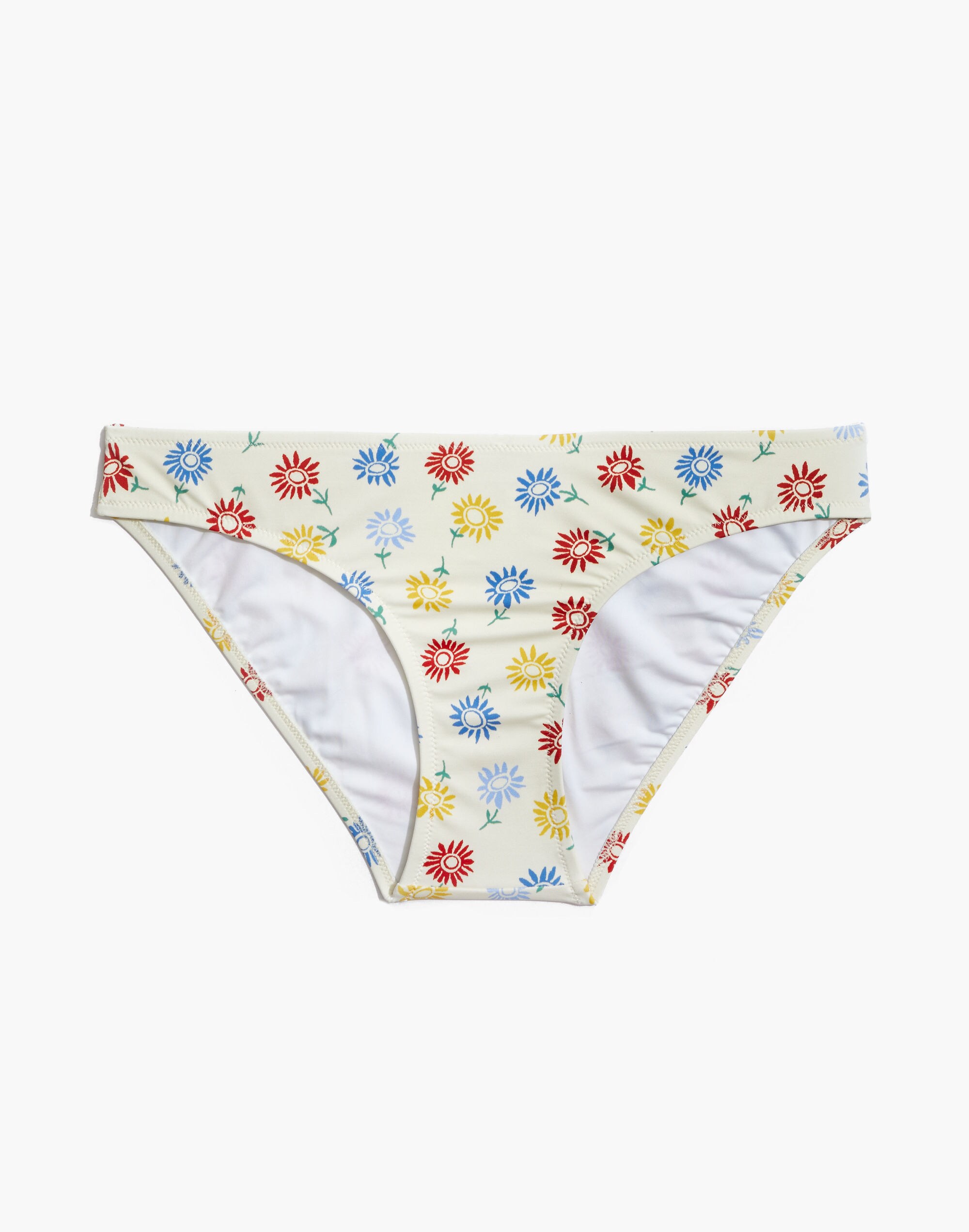 Madewell Second Wave Classic Bikini Bottom in Sunny Floral