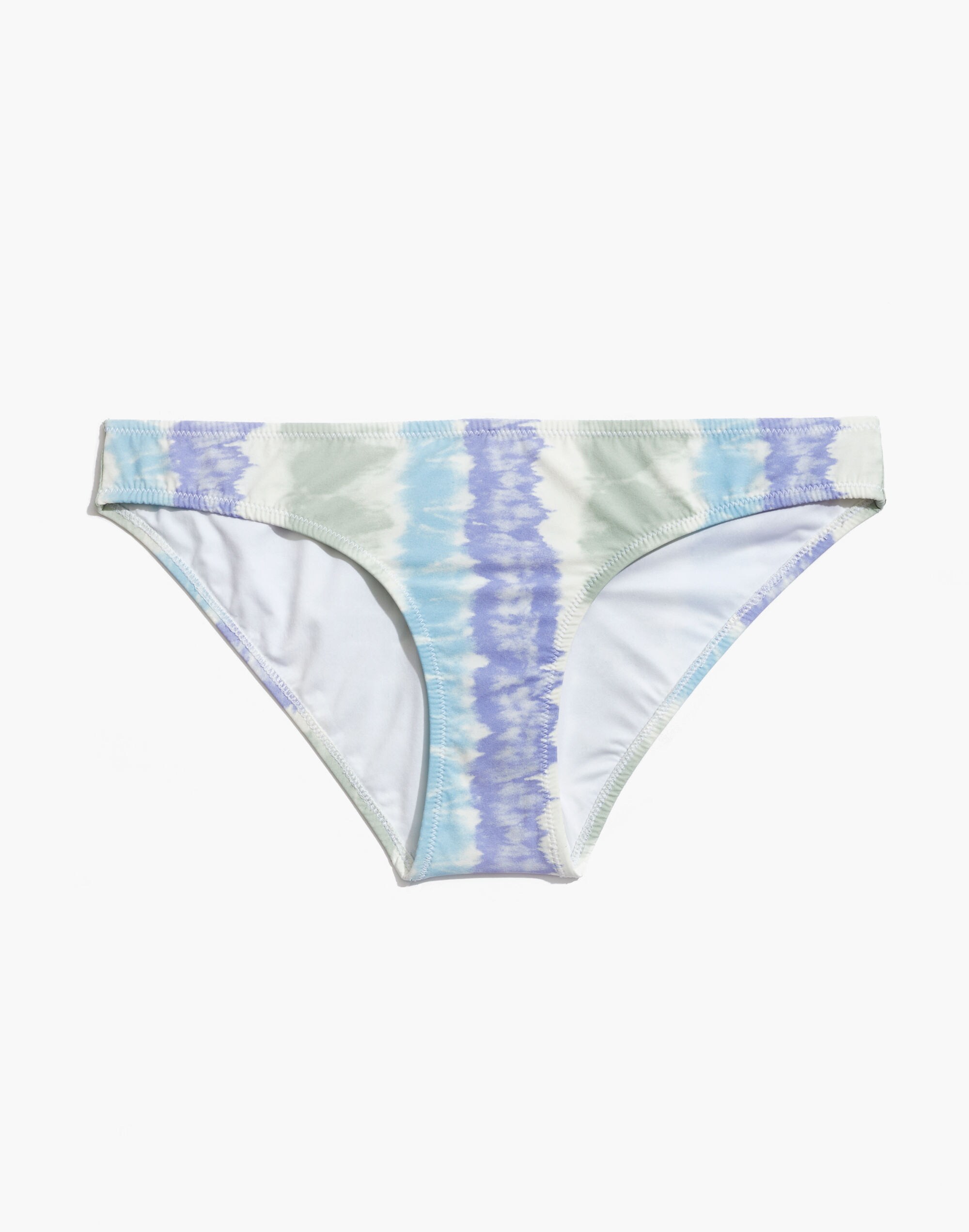 Madewell Second Wave Classic Bikini Bottom in Tie-Dye Print
