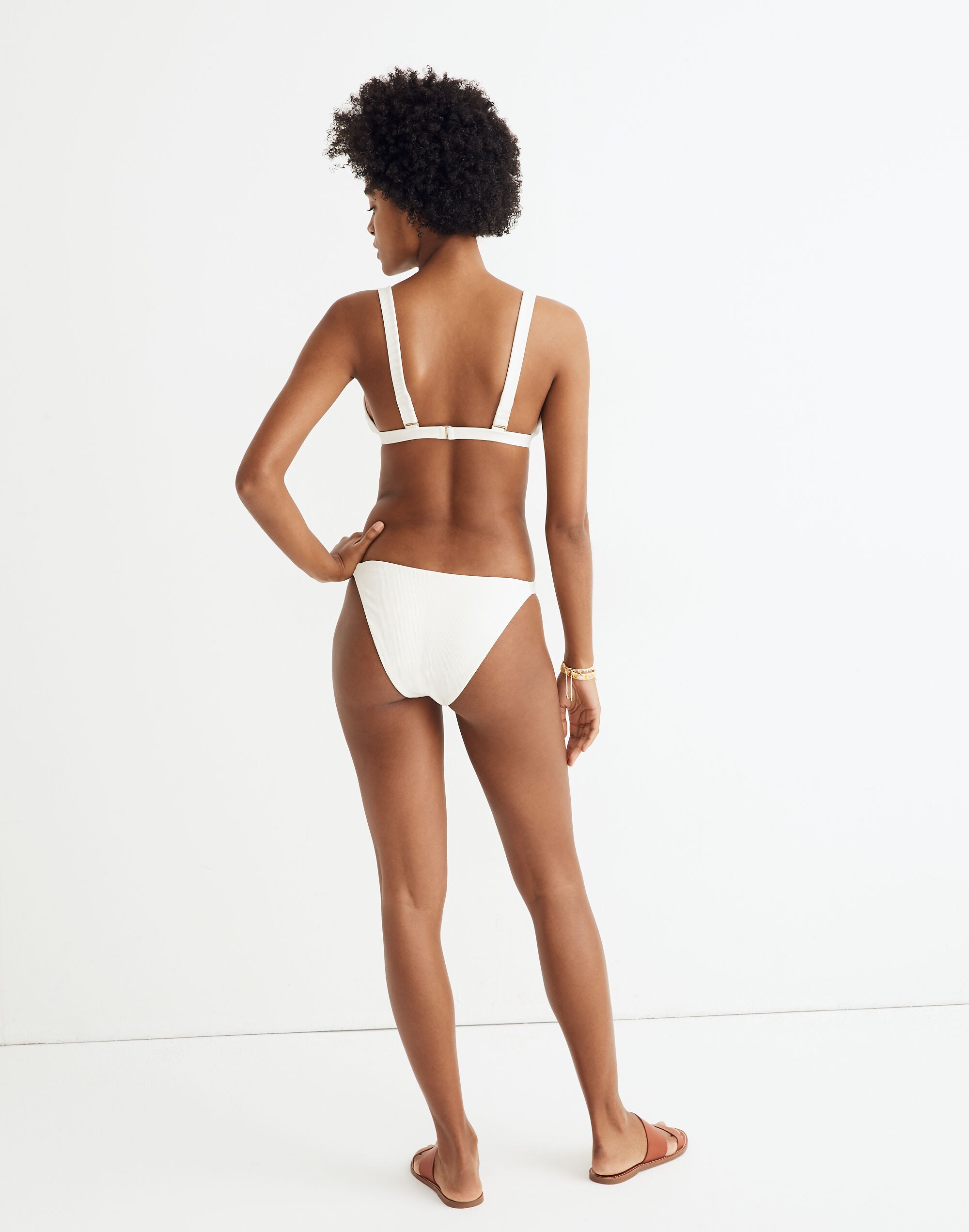 Madewell Second Wave Ribbed Triangle Bikini Top
