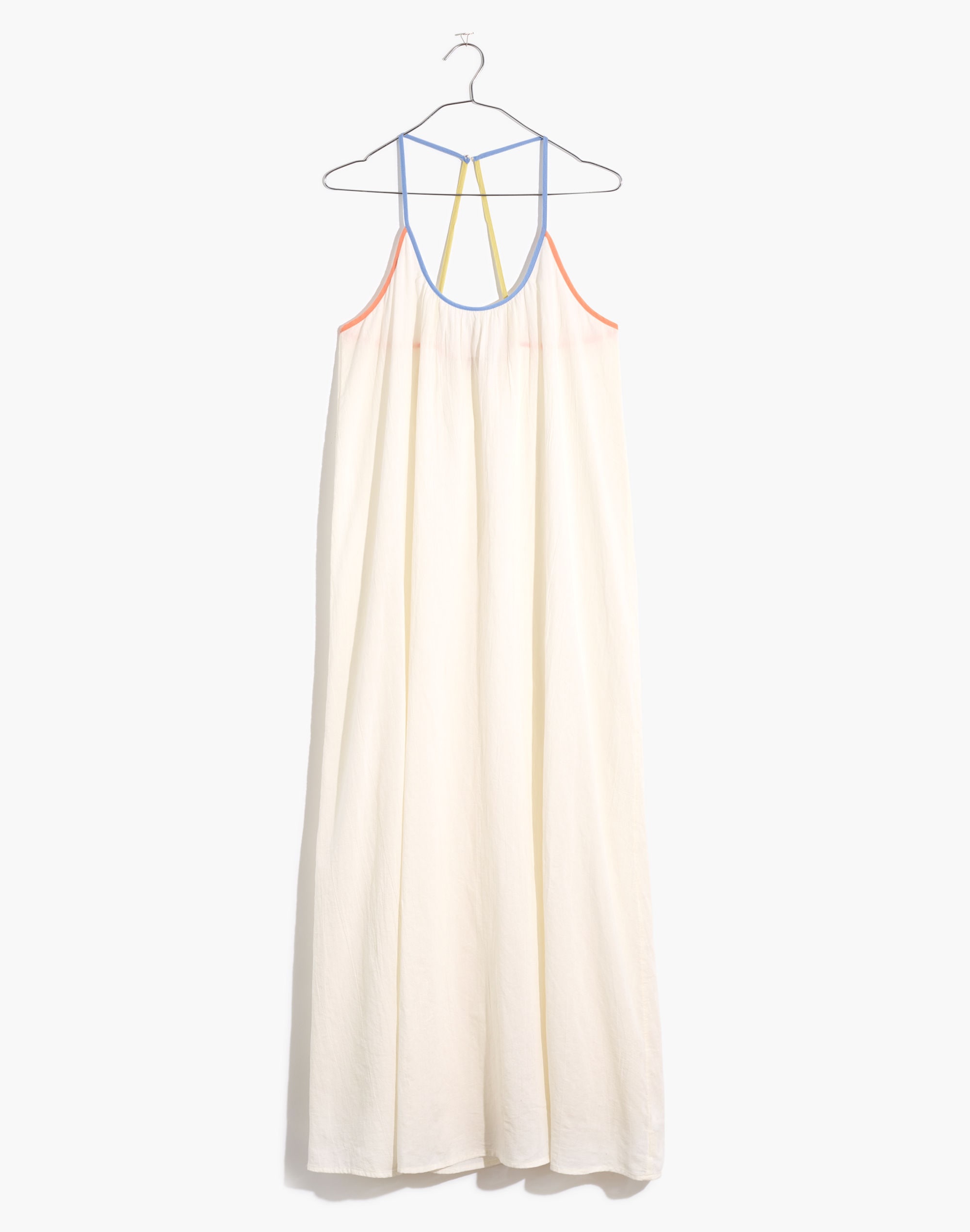 Colorblock Tie-Waist Cover-Up Dress