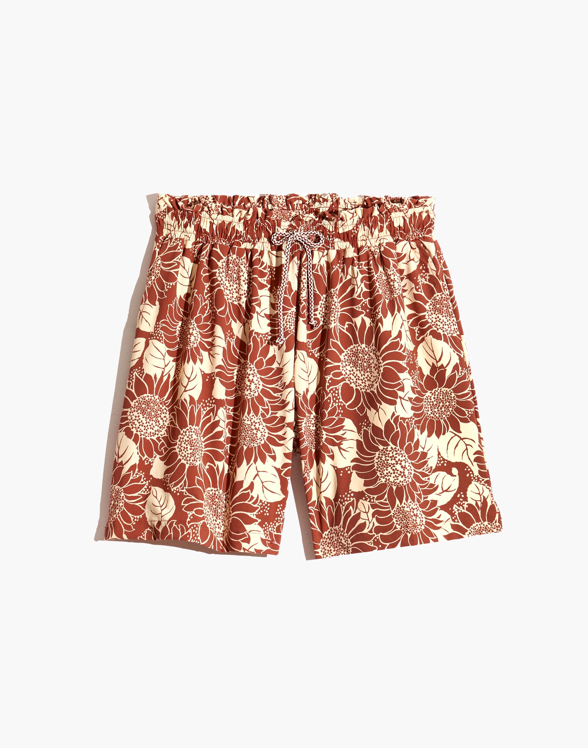 Madewell Second Wave Board Shorts in Sunflower Season
