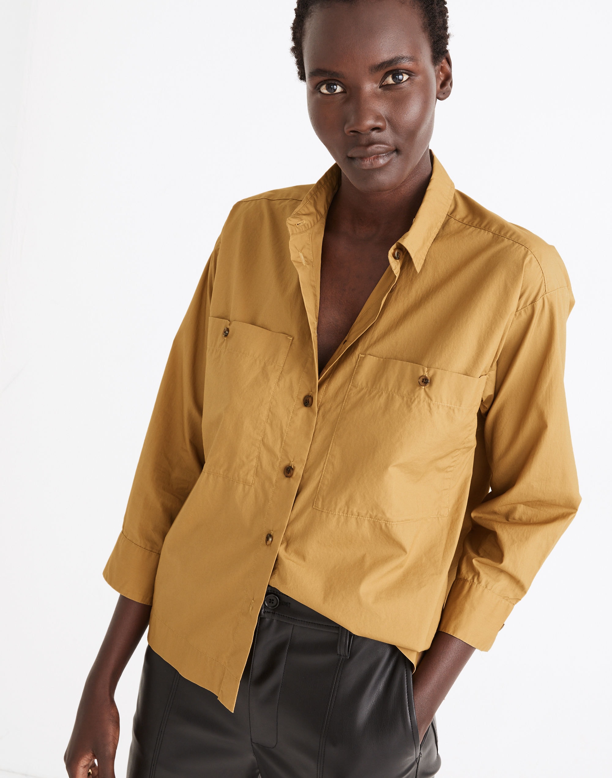 boxy workwear shirt