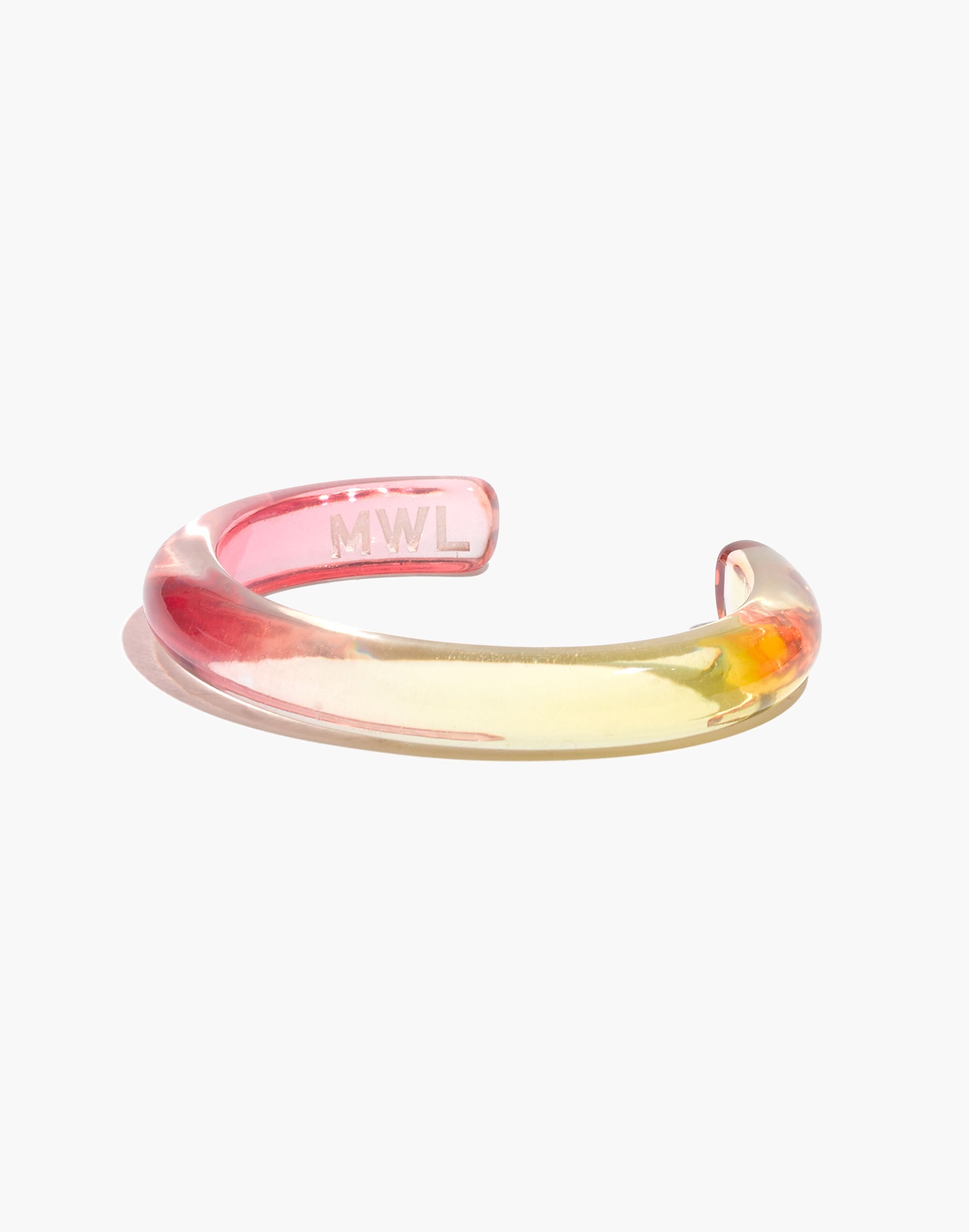 Ombr&eacute; Resin Cuff Bracelet