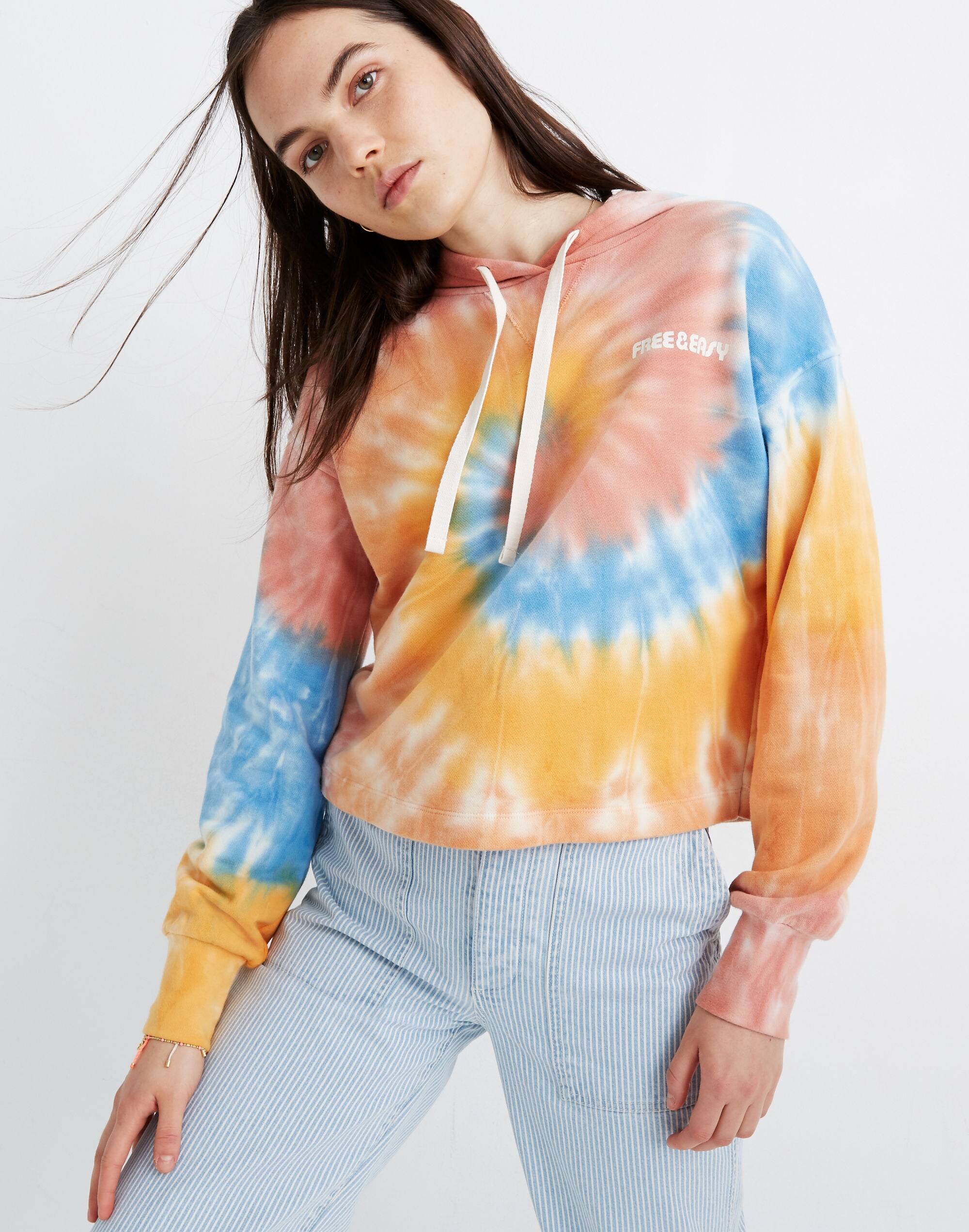 Madewell x Free &amp; Easy&reg; Tie-Dye Hoodie Sweatshirt