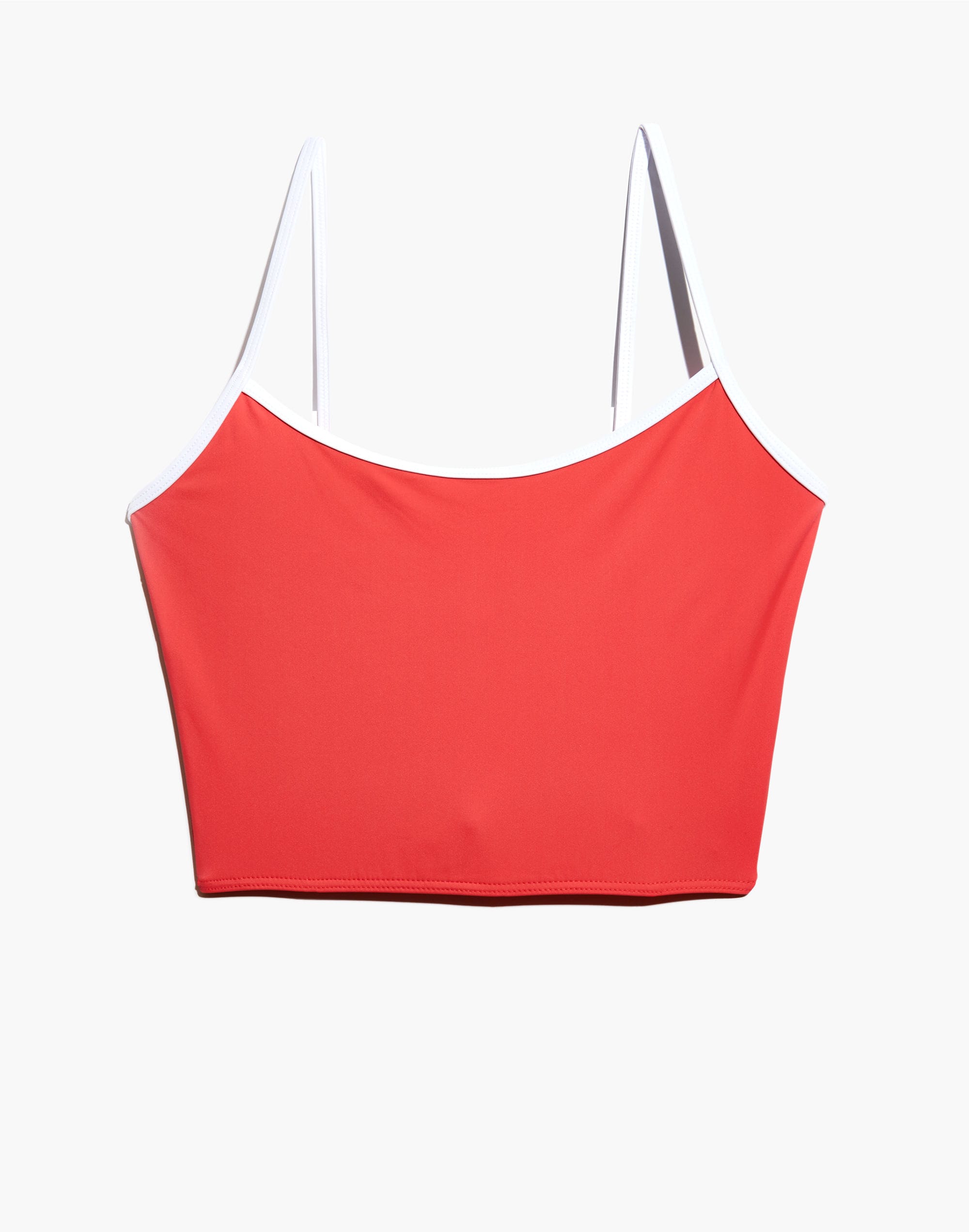 madewell x solid &amp; striped&reg; tipped nicole tank bikini top
