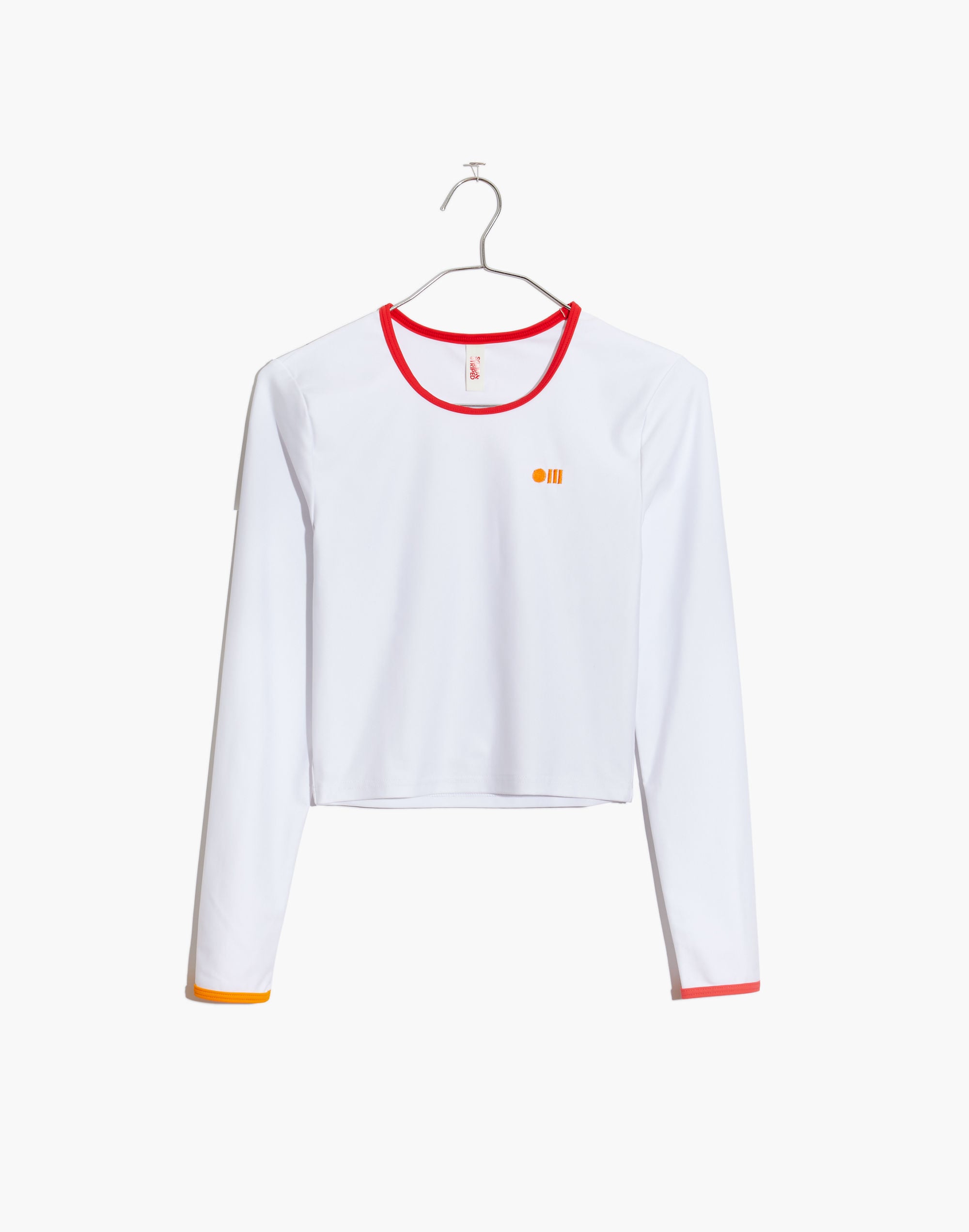 Madewell x Solid &amp; Striped&reg; Tipped Crop Rash Guard