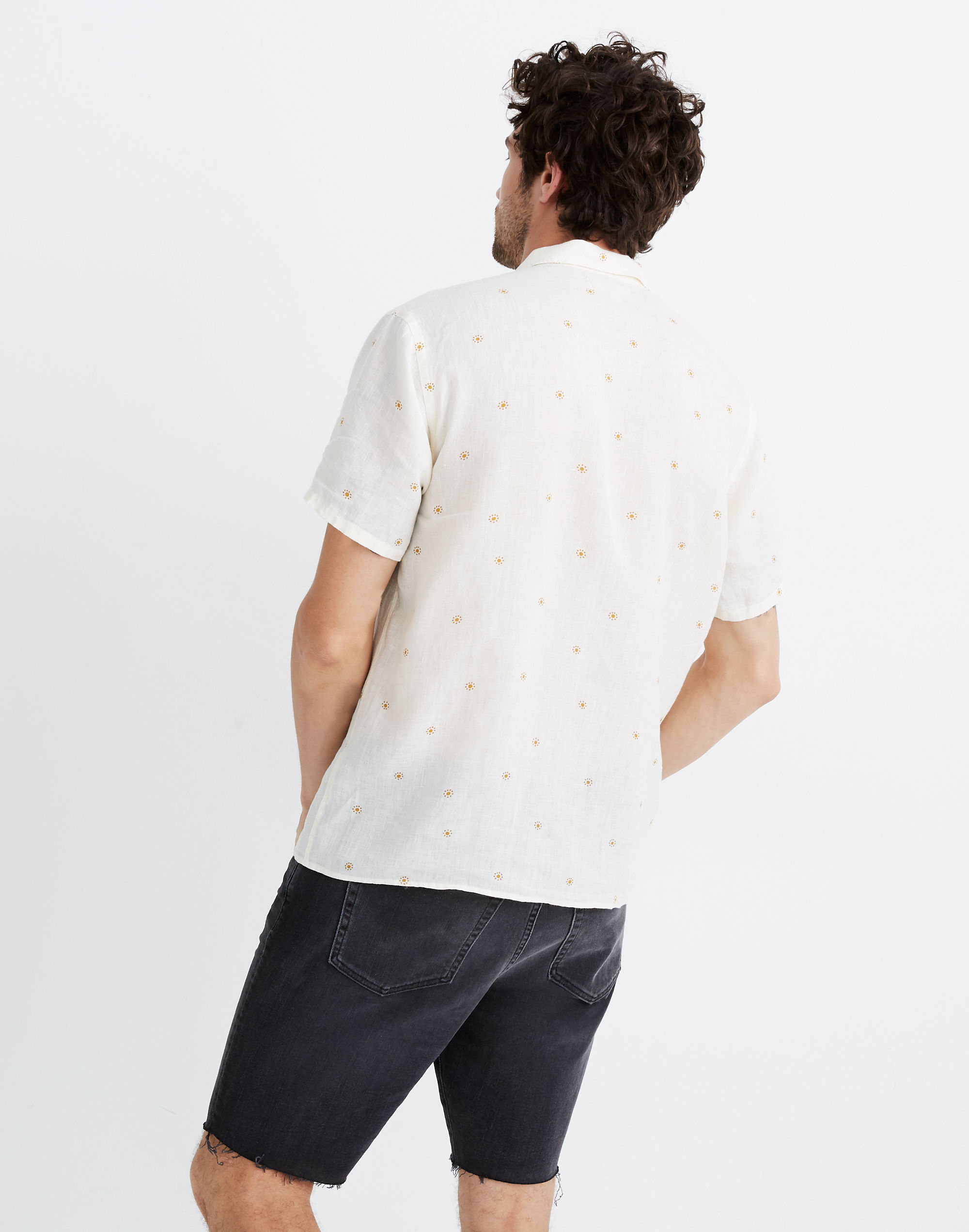 Linen Easy Camp Shirt in Setting Suns